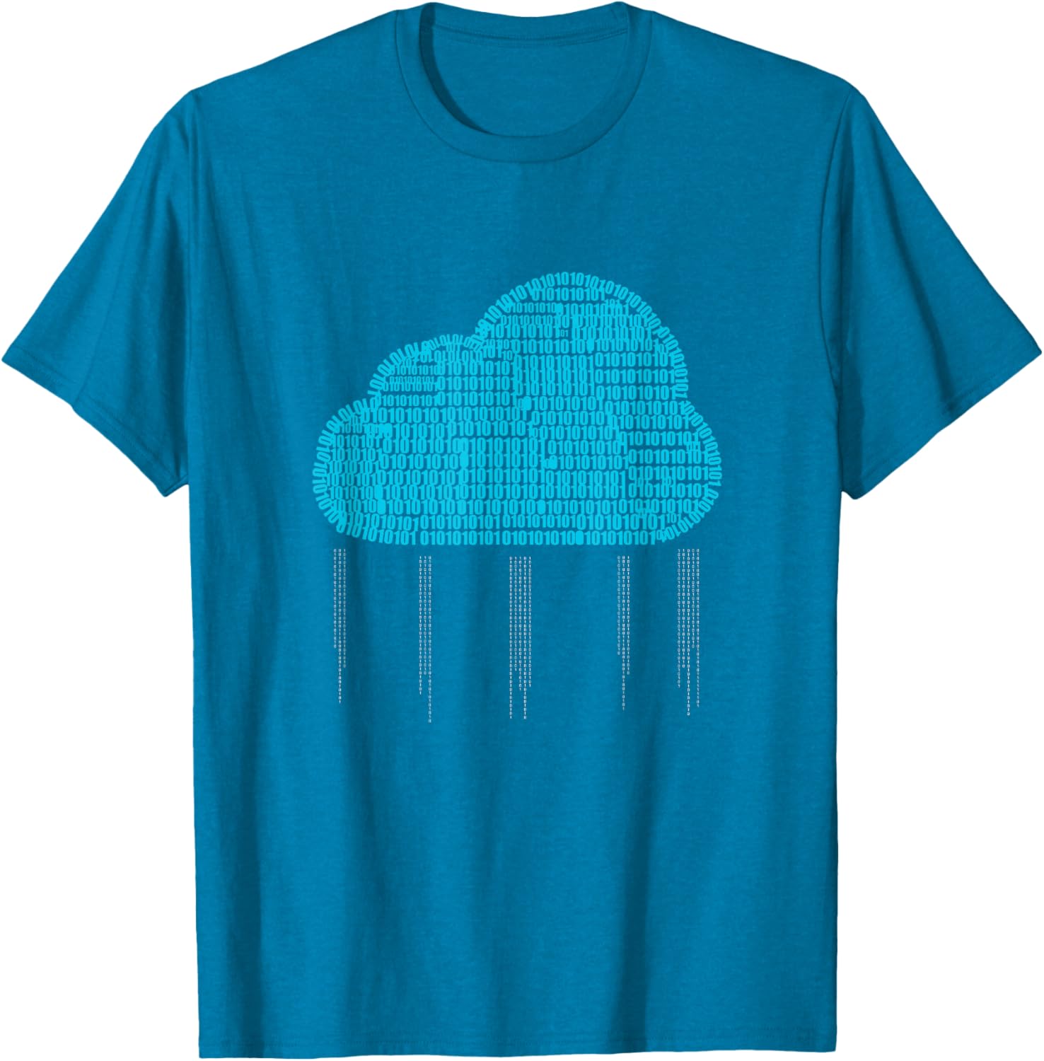 Funny IT Developer T-Shirt for Men and Women - Binary Cloud Coder Design - 11