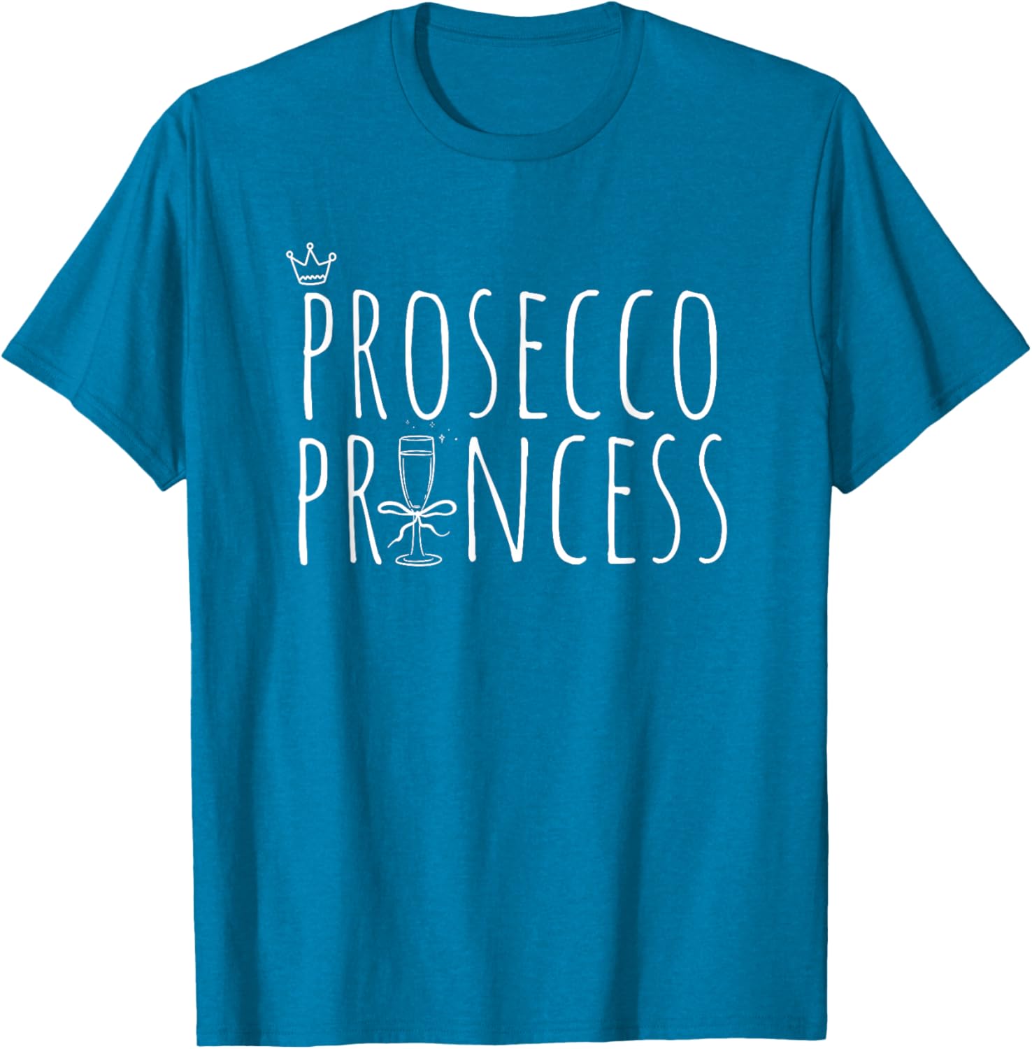 Prosecco Princess Cute Champagne T-Shirt for Fun Wine Lovers - 5
