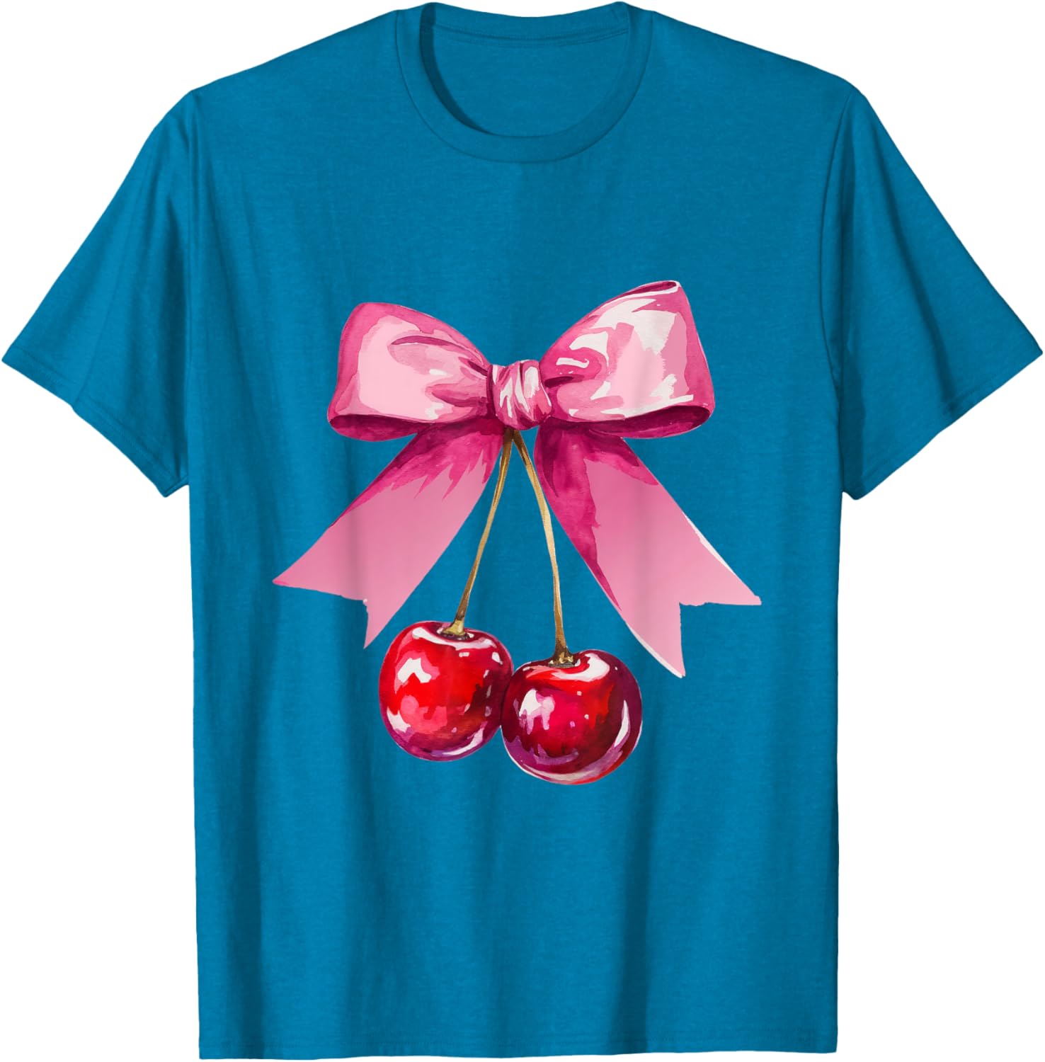 Kawaii Cherry Pink Bow T-Shirt for Cute Valentine's Day Style - 28
