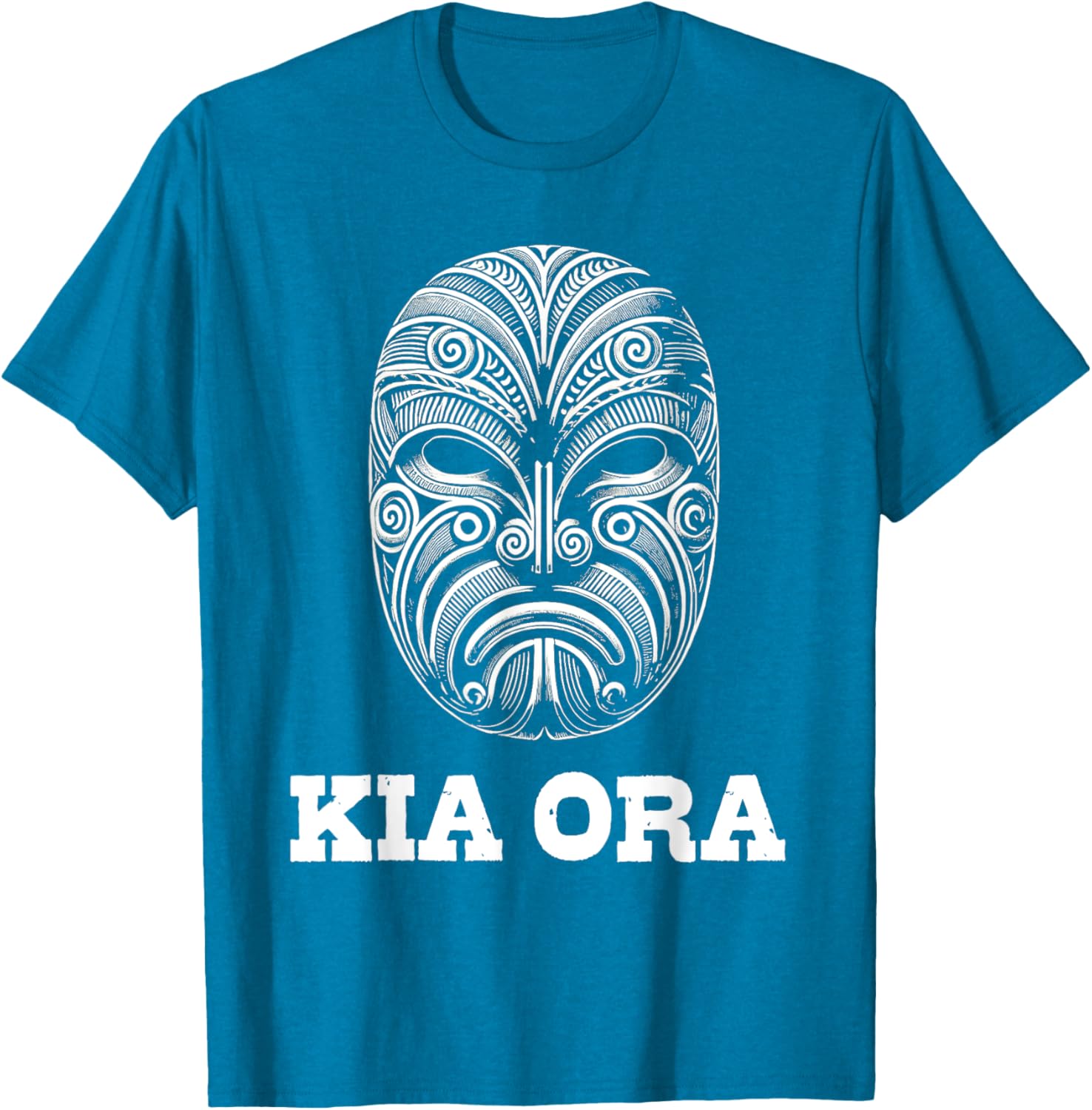 Kia Ora Maori Mask Kiwi Land Aotearoa NZ T-Shirt for Proud Kiwis - 18