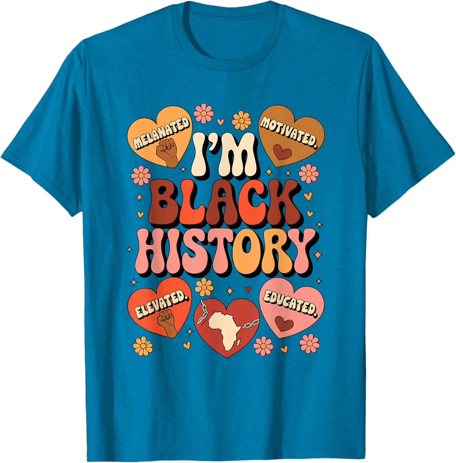 Black History Pride Afro Motivation T-Shirt for Empowered Style - 19