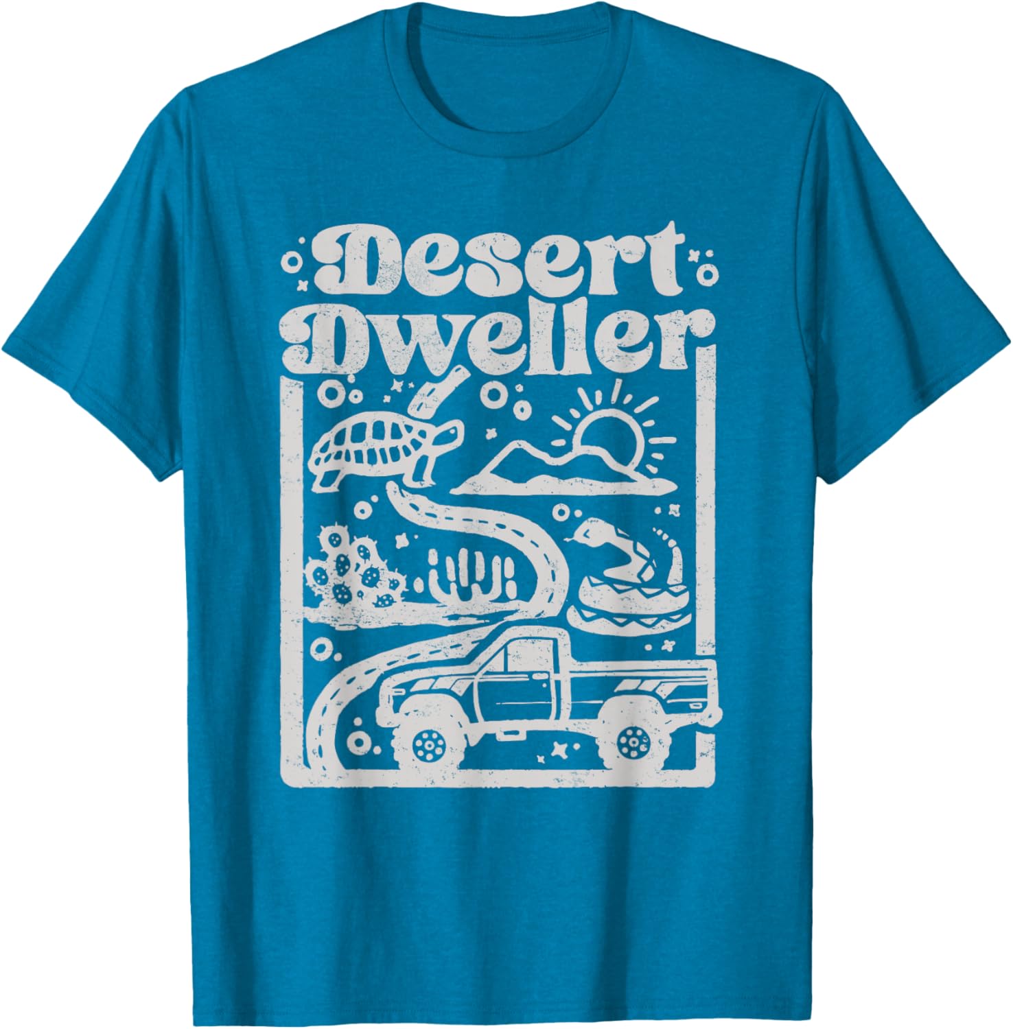 Vintage Desert Dweller Mountain Tee for Vehicle Lovers - Stylish T-Shirt - 11