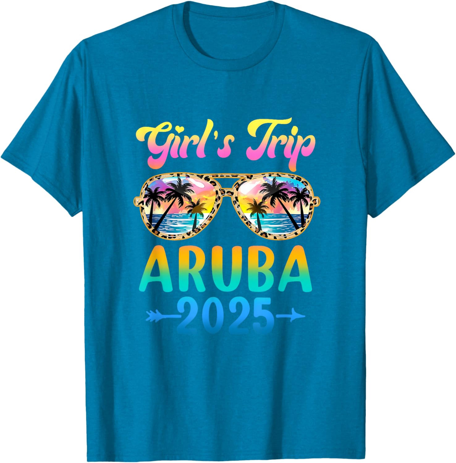 Girls Trip Aruba Summer Vacation Sunglasses T-Shirt for Fun Adventures - 27