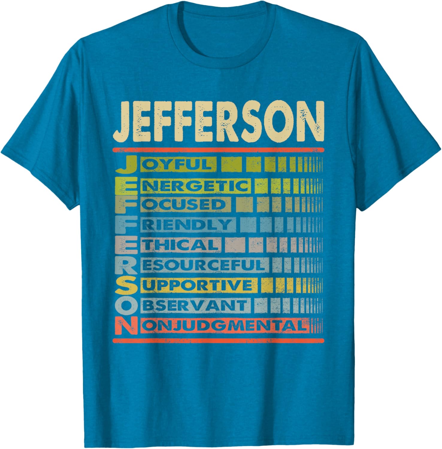 Jefferson Family Name Team T-Shirt Perfect for Family Gatherings - 1