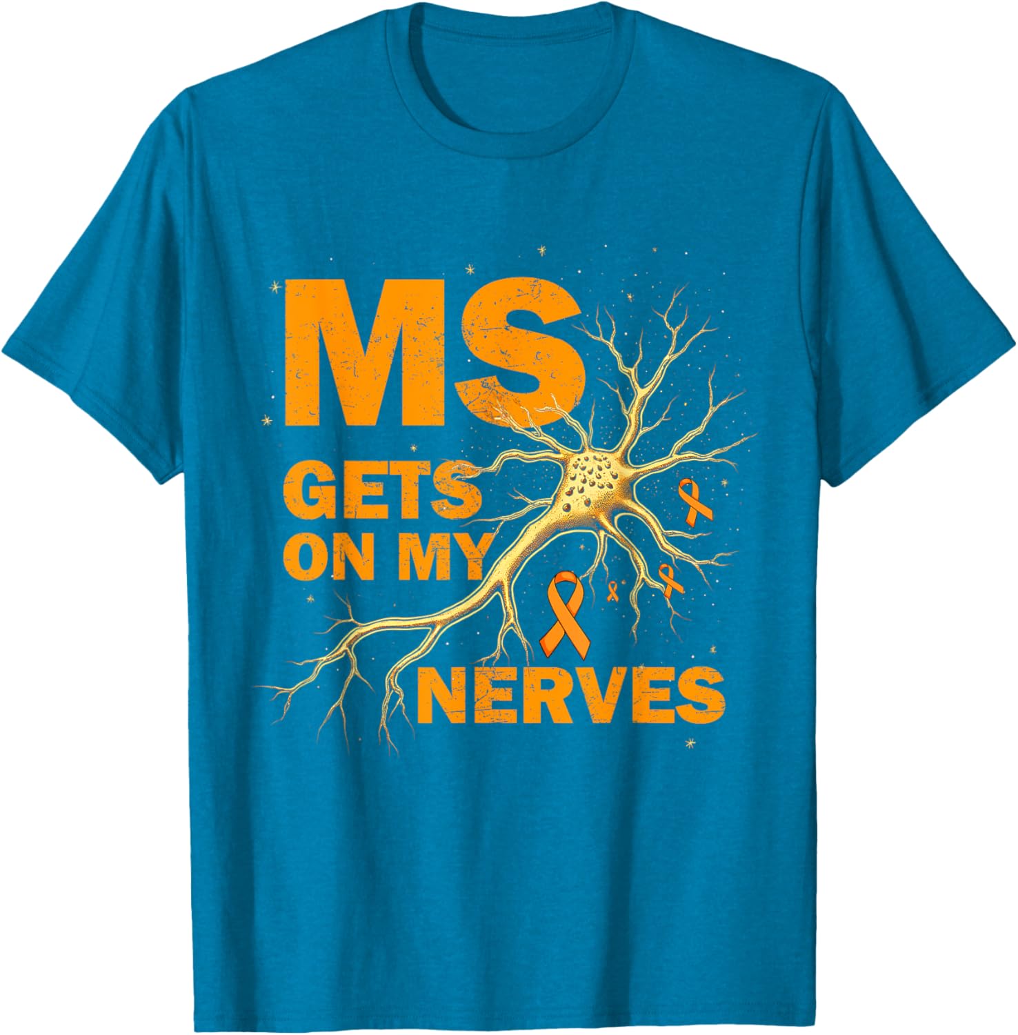 MS Awareness T-Shirt for Multiple Sclerosis Support - Cute & Comfy Design - 9