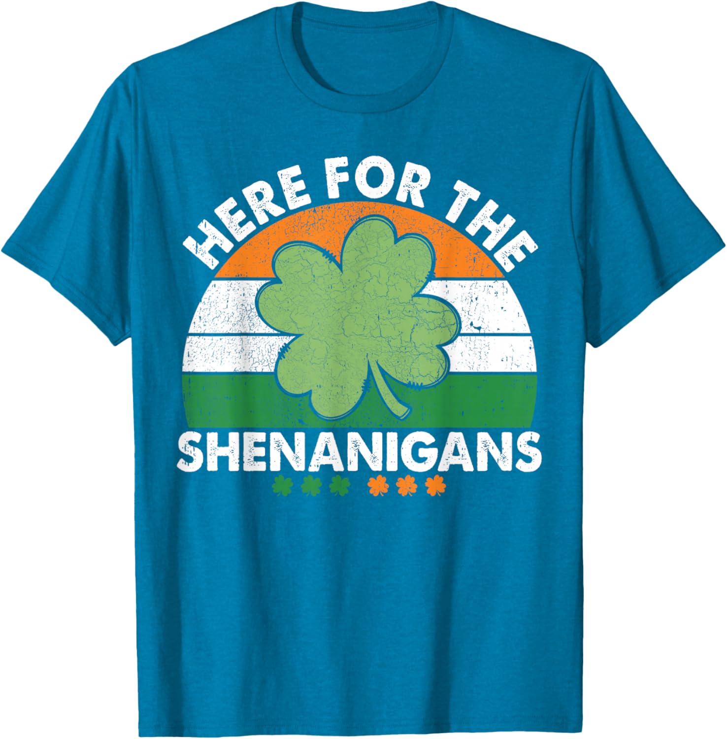 Here For The Shenanigans St Patricks Day T-Shirt Fun Irish Apparel - 16