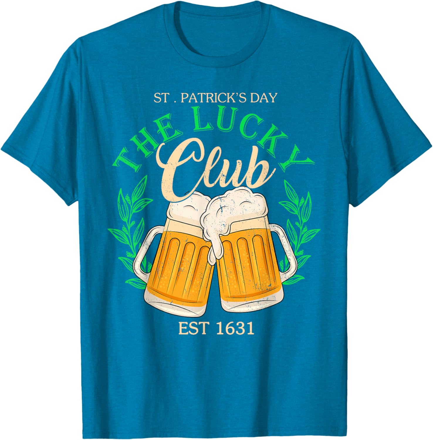 Lucky Club St. Patrick's Day Beer T-Shirt for Irish Group Fun - 2