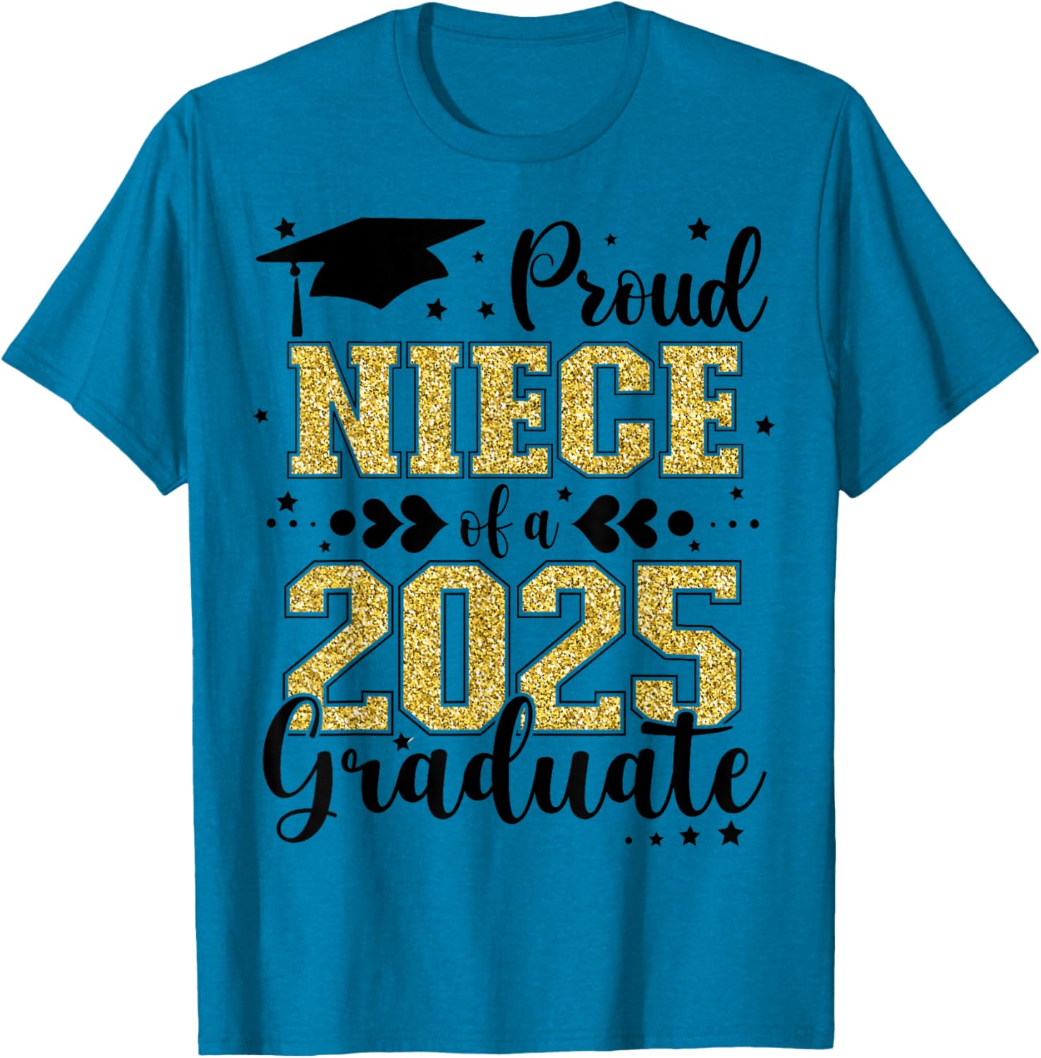Proud Niece of Class of 2025 Graduate Senior T-Shirt for Celebrations - 19