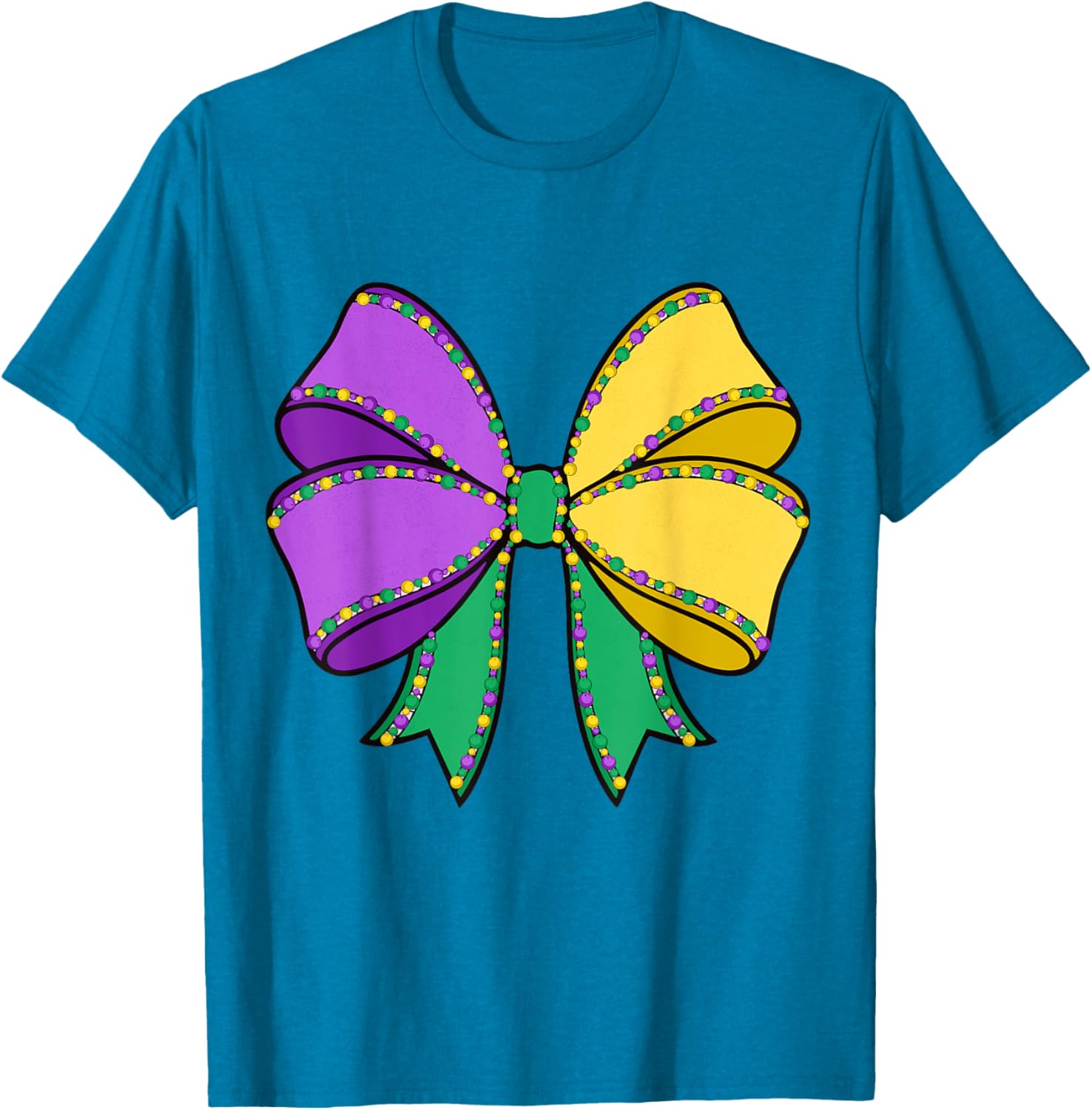 Coquette Bow Mardi Gras T-Shirt for New Orleans Carnival Festivities - 15