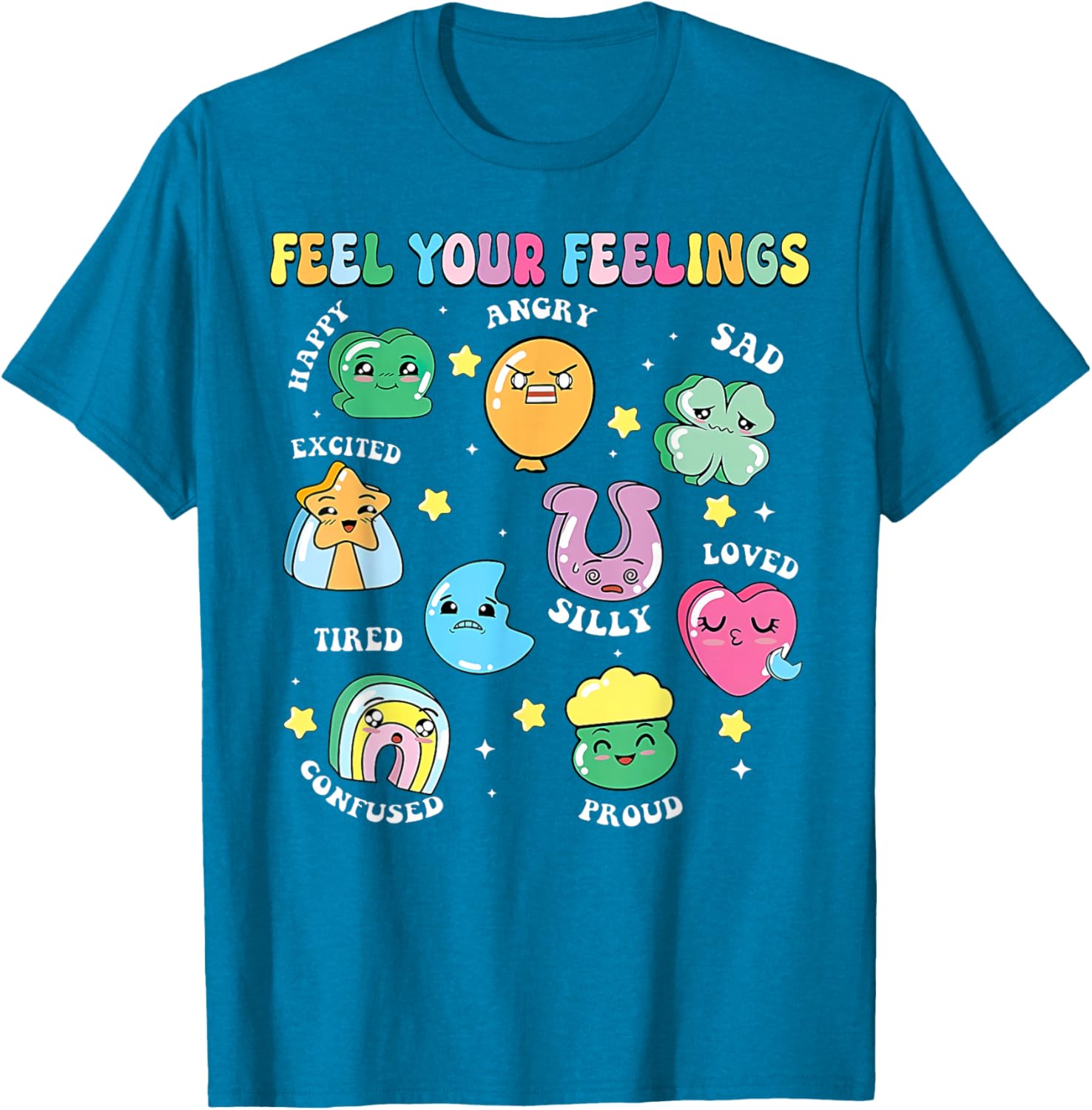 St Patricks Day Feels Your Feelings Teacher T-Shirt for School Counselors - 24