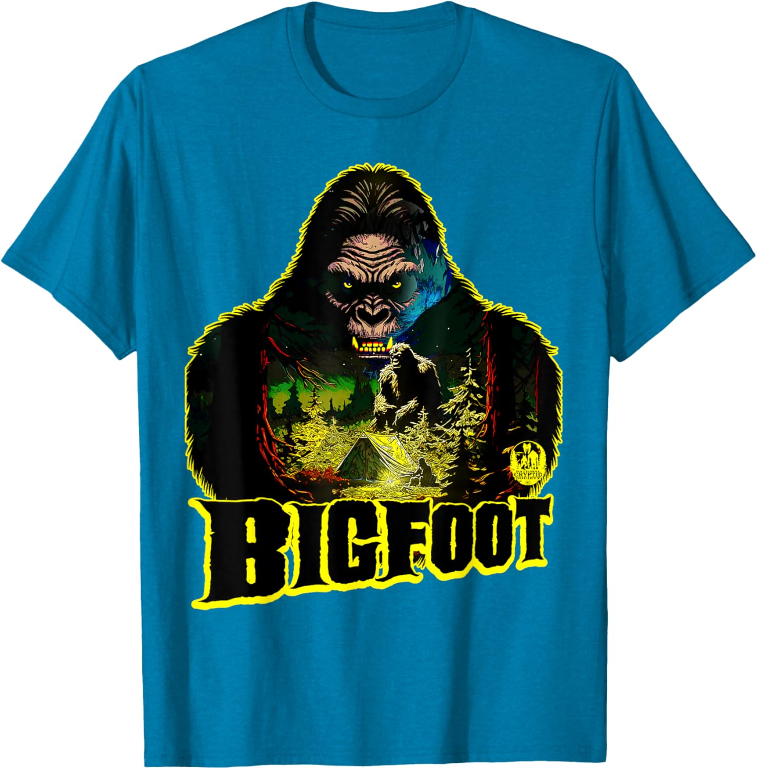 Bigfoot Scary Camping Sasquatch Tent T-Shirt for Outdoor Adventures - 28