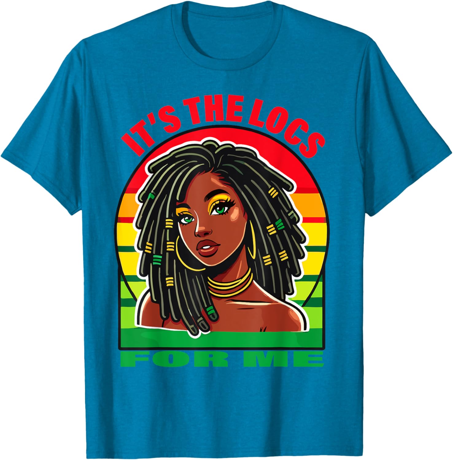 Stylish Dreadlocks Hair Design T-Shirt for Black Women – It's the Locs for Me - 9