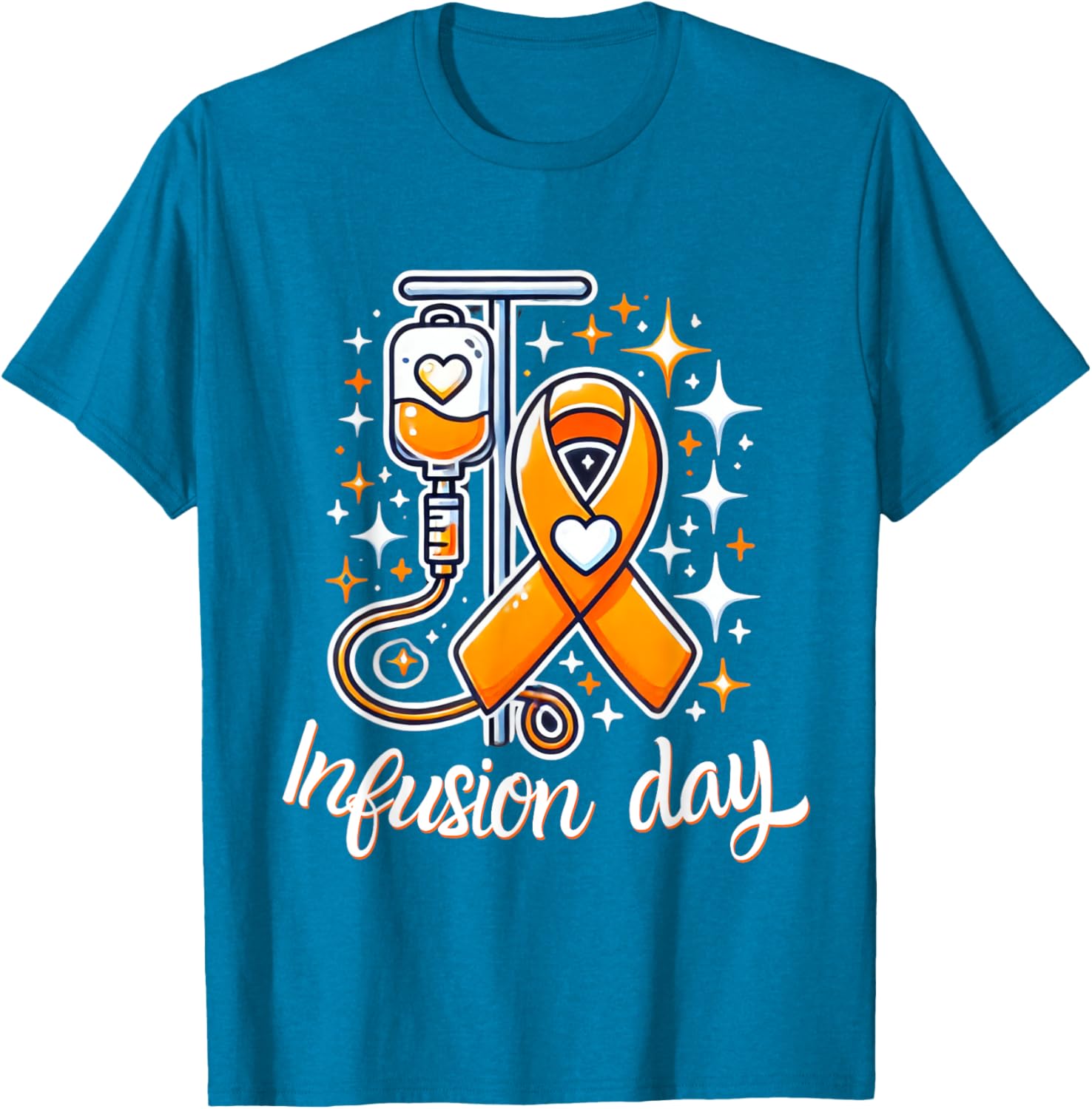 MS Infusion Day Multiple Sclerosis Awareness Ribbon T-Shirt for Supporters - 11