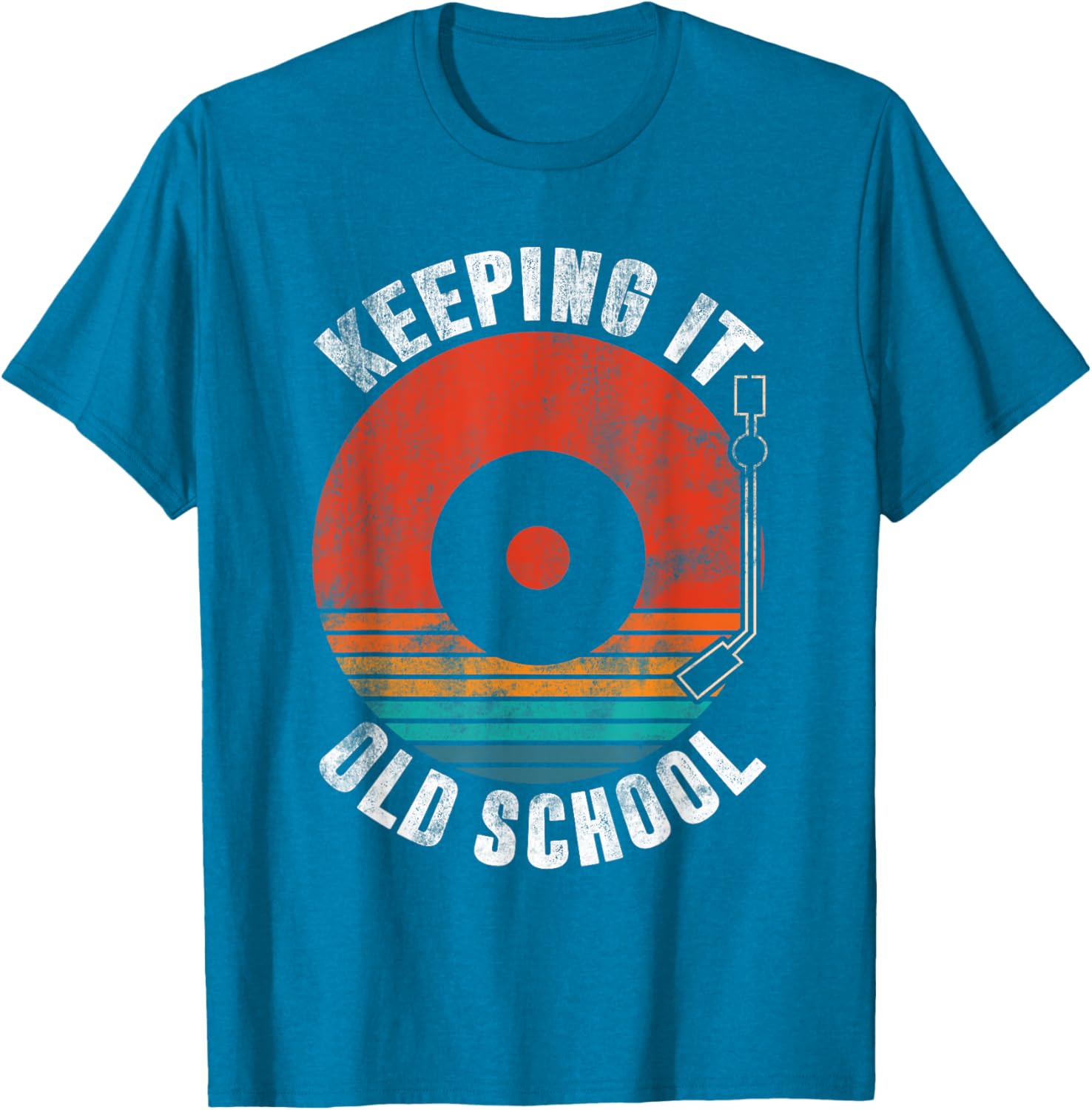 Retro Vinyl Record Player T-Shirt | Keeping It Old School Style - 17