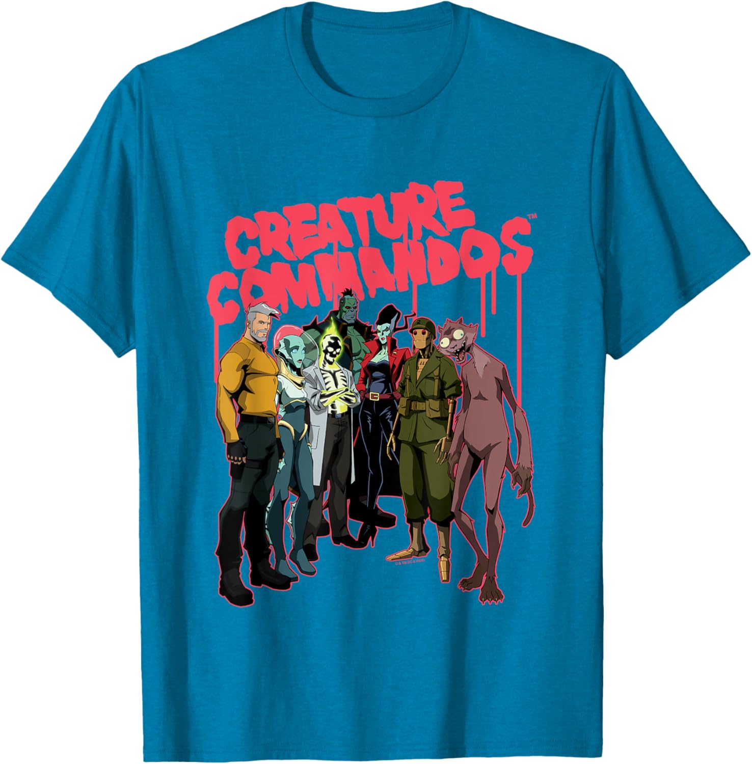 Creature Commandos Task Force M Group Shot T-Shirt for Fans and Collectors - 3