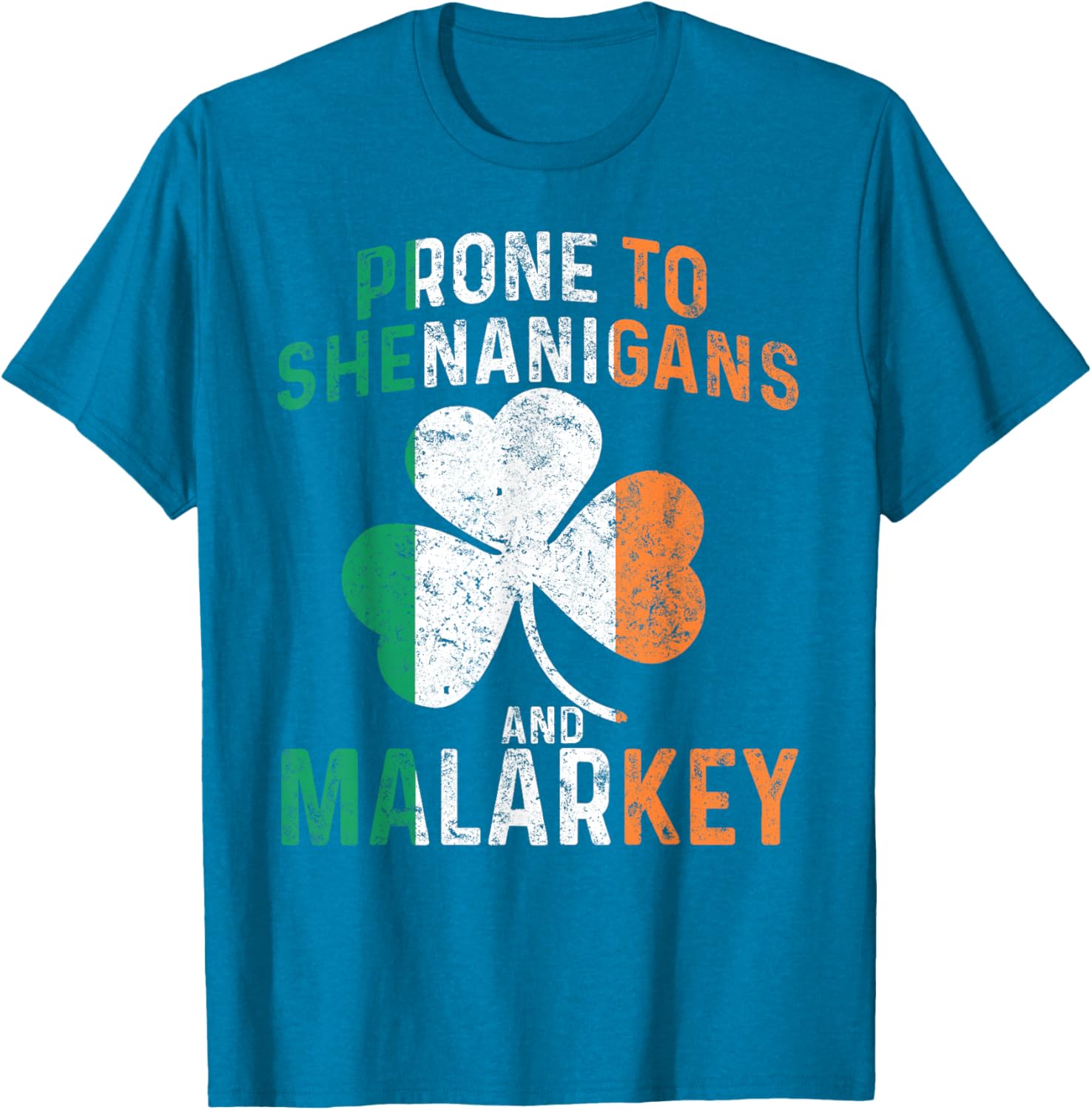 Funny St Patricks Day Boys T-Shirt Prone To Shenanigans And Malarkey - 9