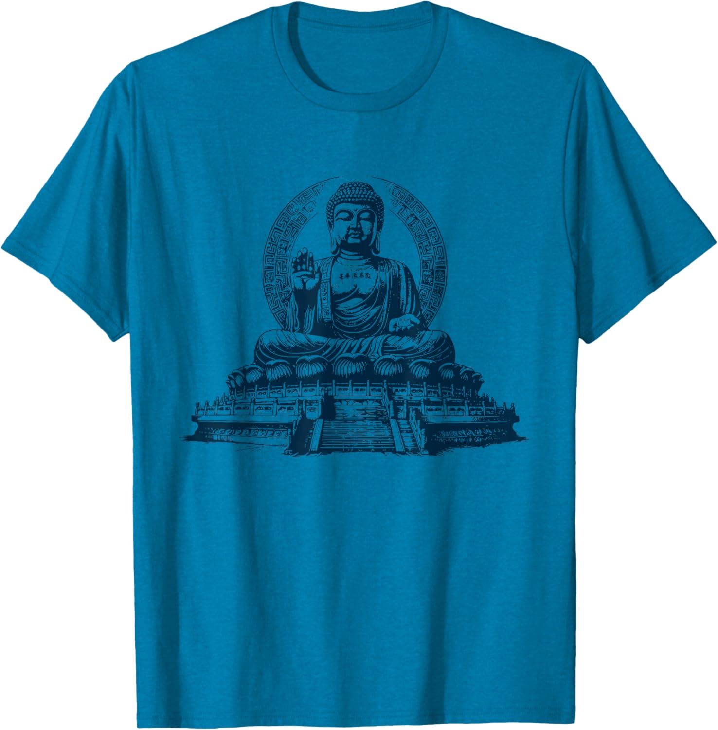 Tian Tan Buddha Graphic T-Shirt for Casual Style and Spiritual Vibes - 4