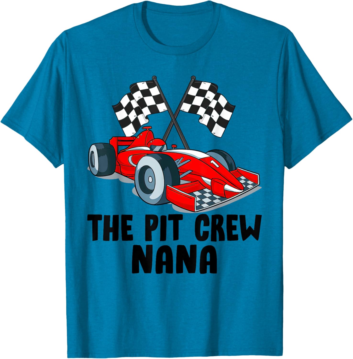 Nana Pit Crew Race Car Birthday Party Family T-Shirt for Racing Fans - 9