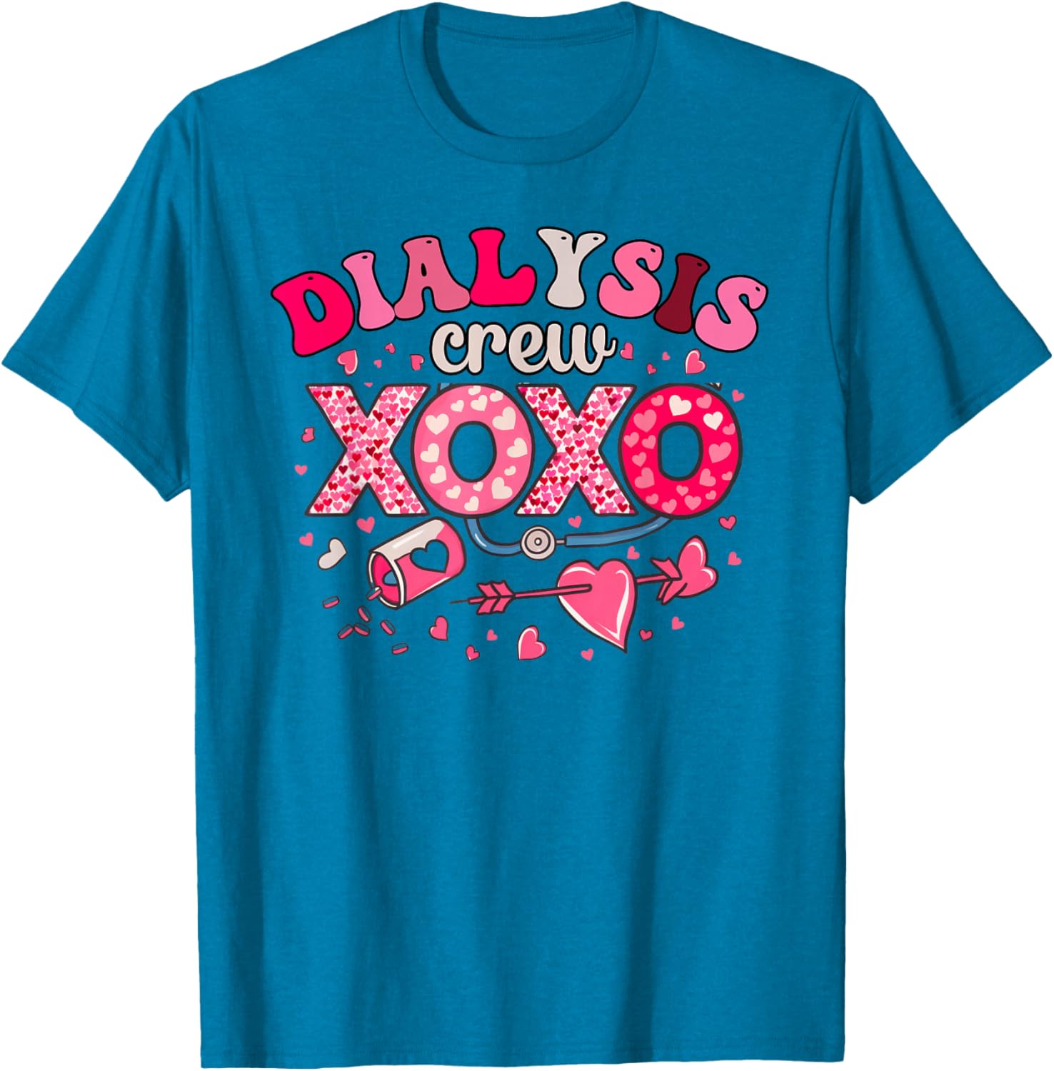 XOXO Dialysis Nurse Valentine's Day T-Shirt for Caregivers 2025 - 15