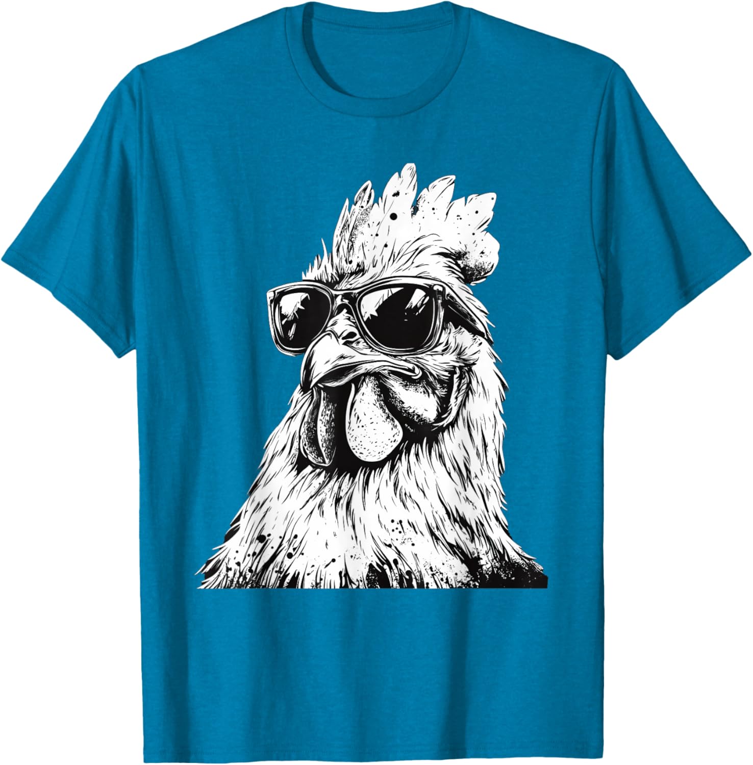 Cool Chicken in Sunglasses Art T-Shirt for Fun and Fashion Lovers - 19