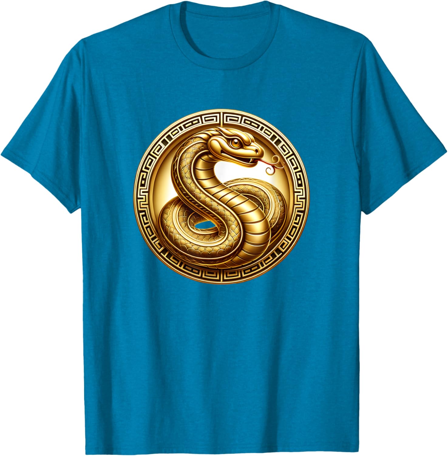 Gold Year of the Snake T-Shirt for Celebrating the Lunar New Year - 5