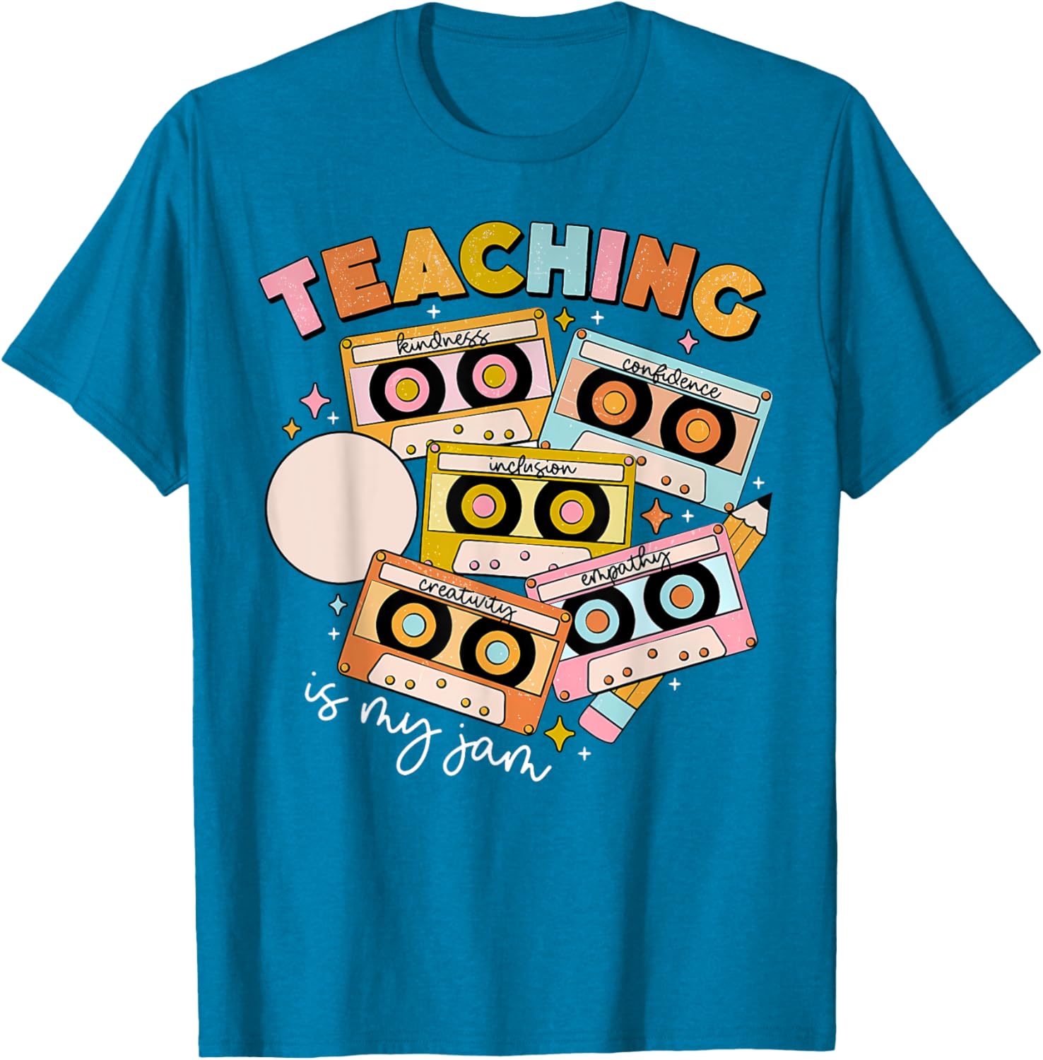 Vintage 90s Cassette Tape Music Teacher T-Shirt - Teaching Is My Jam - 6
