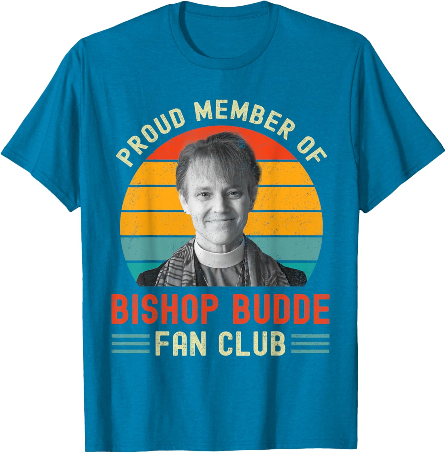 Proud Member of Bishop Budde Fan Club Vintage US Flag T-Shirt - 5