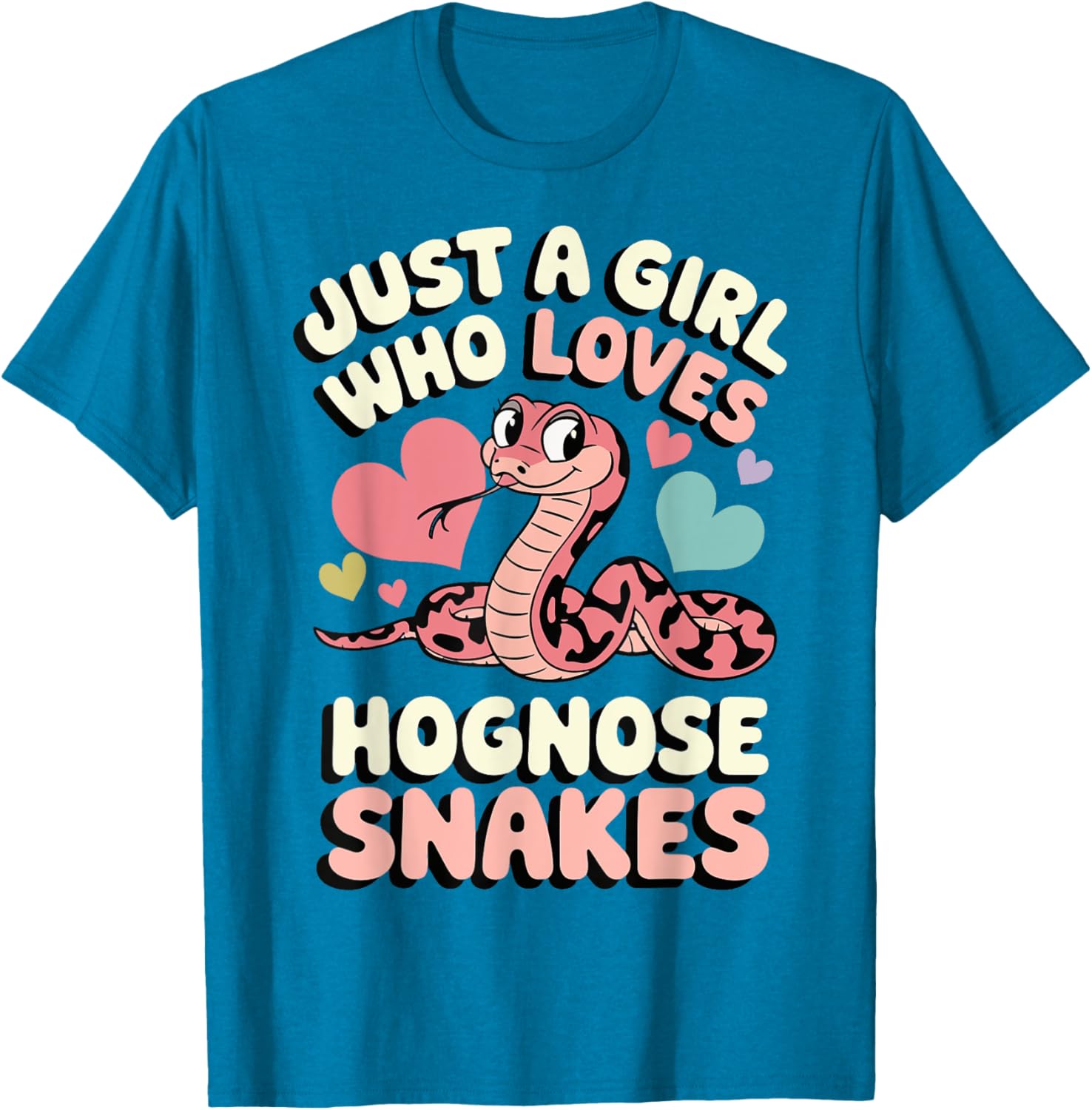 Just A Girl Who Loves Hognose Snakes Fun T-Shirt for Snake Enthusiasts - 1