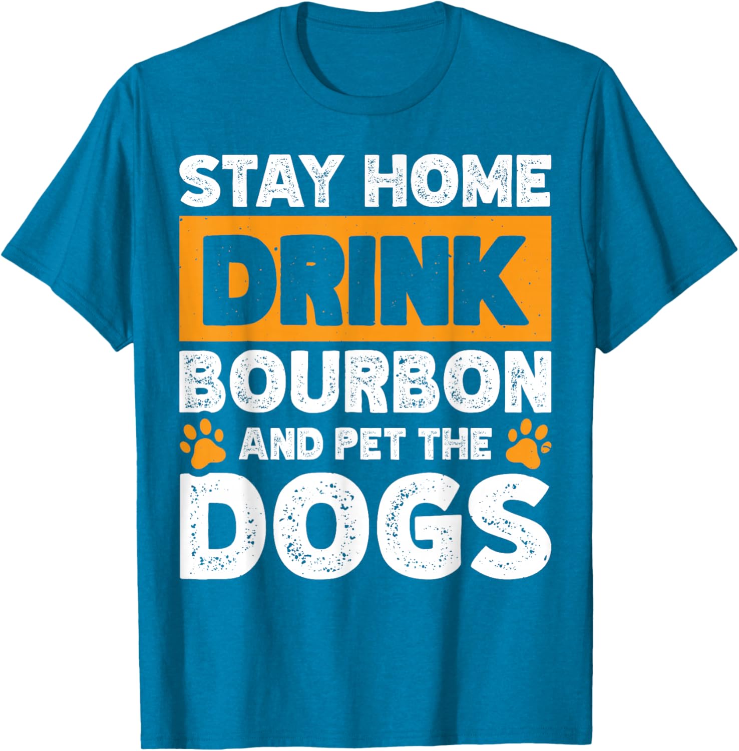 Fun Bourbon Lover T-Shirt for Dog Enthusiasts Stay Home Comfortable Wear - 2