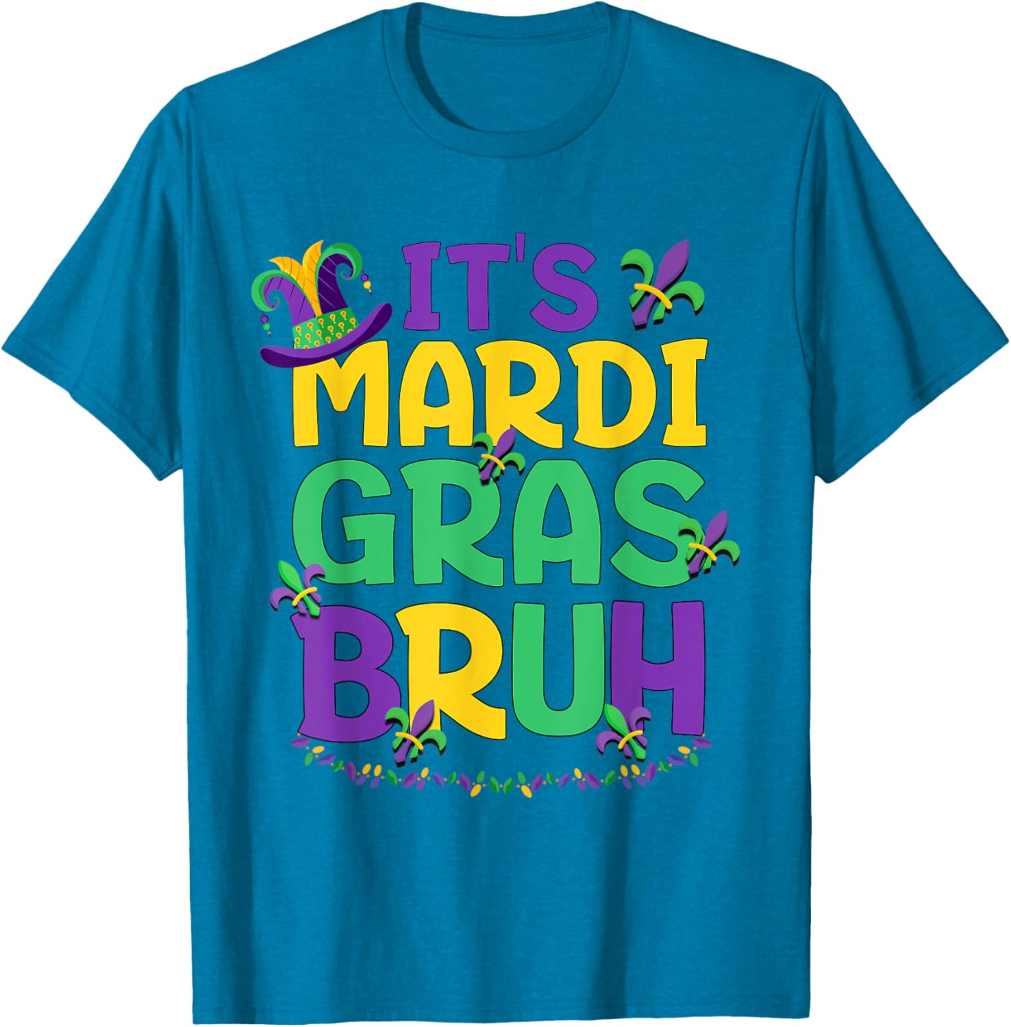 Cool Bruh Mardi Gras T-Shirt for Teens and Boys Celebrating Carnival Fun - 2