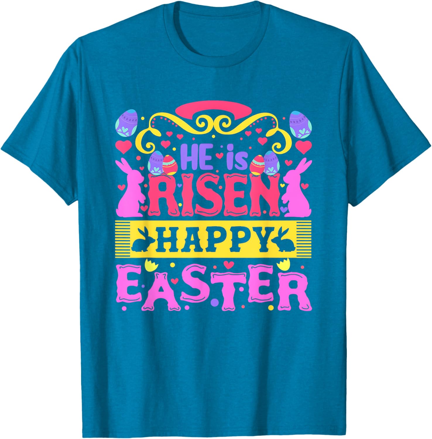He Is Risen Happy Easter Women's T-Shirt for Joyful Celebrations - 7