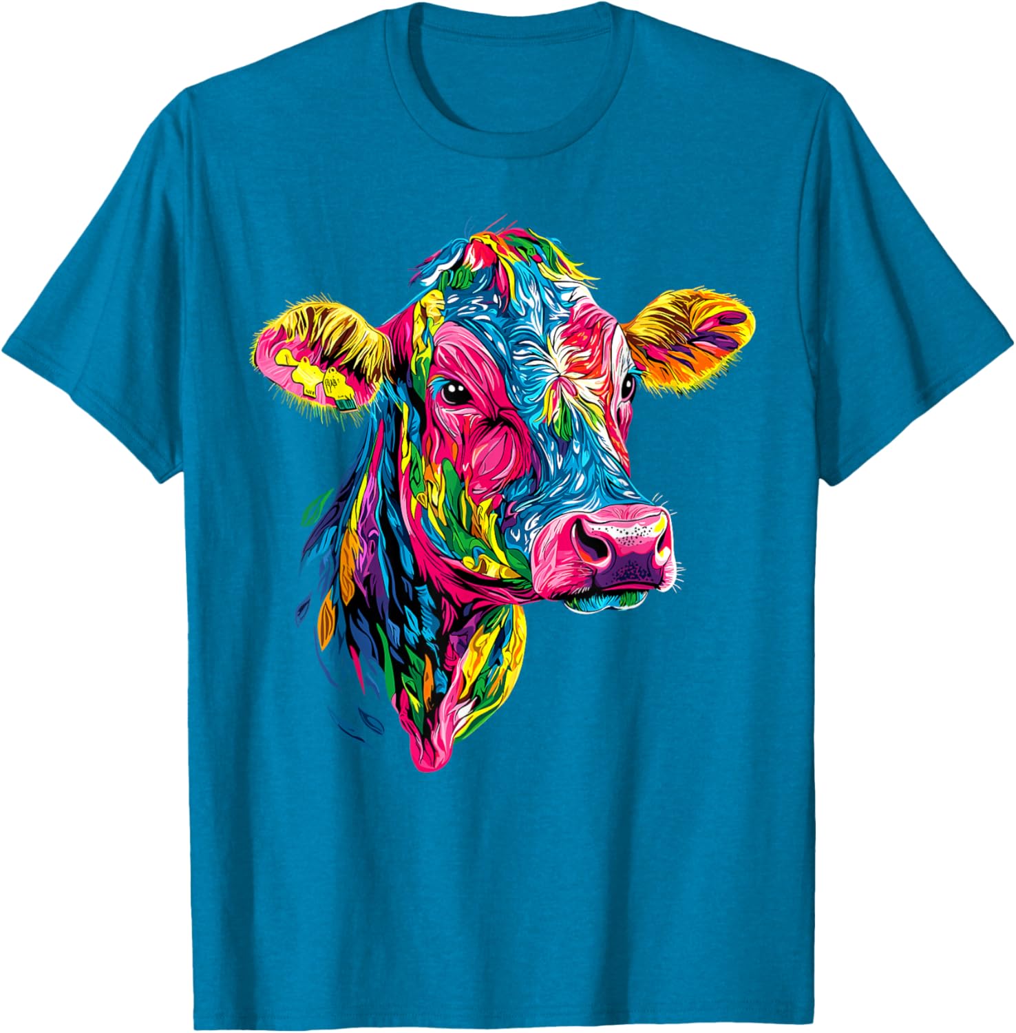 Cute Vegan Cow T-Shirt for Cattle Farmers - Adorable Farm Apparel - 22