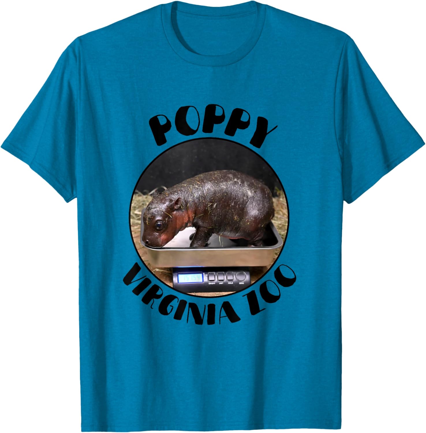 Poppy Virginia Zoo Pygmy Hippo T-Shirt Adorable Baby Hippo Shirt - 12