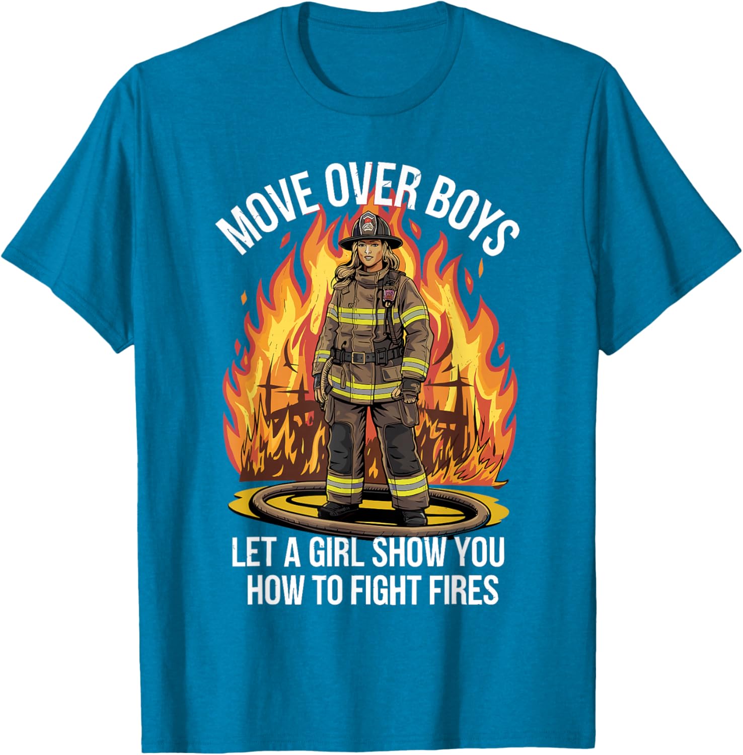 Stylish Firefighter T-Shirt for Women and Girls - Perfect Gift Idea - 9