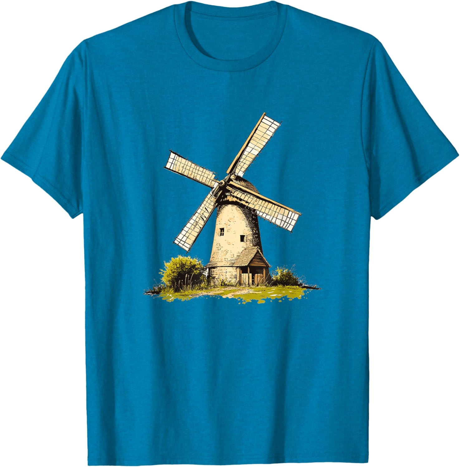 Rustic Old Windmill Vibes T-Shirt for Unique Costume Style - 7