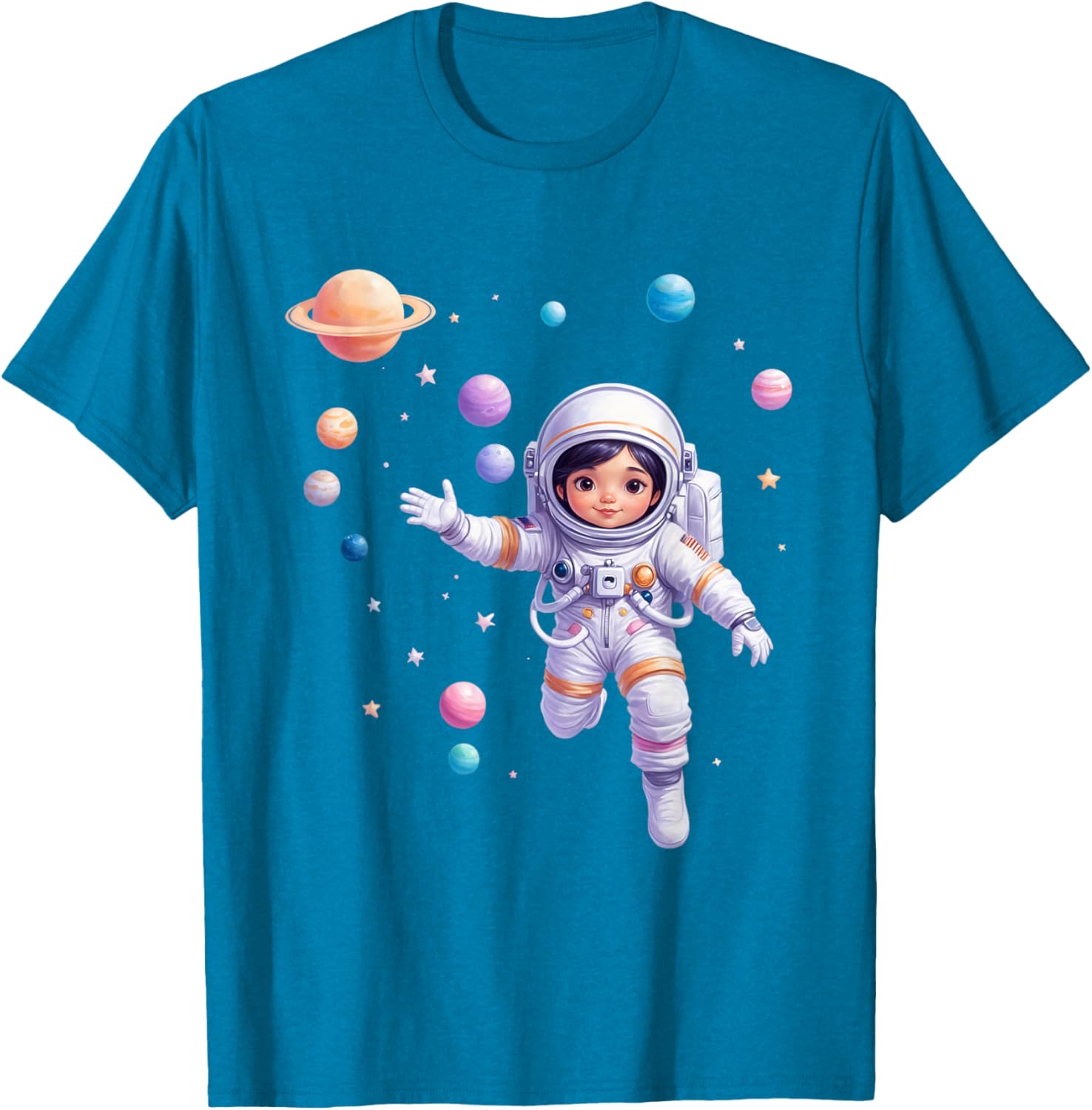 Cute Space Explorer T-Shirt for Future Astronaut Girls - Adorable Design - 10