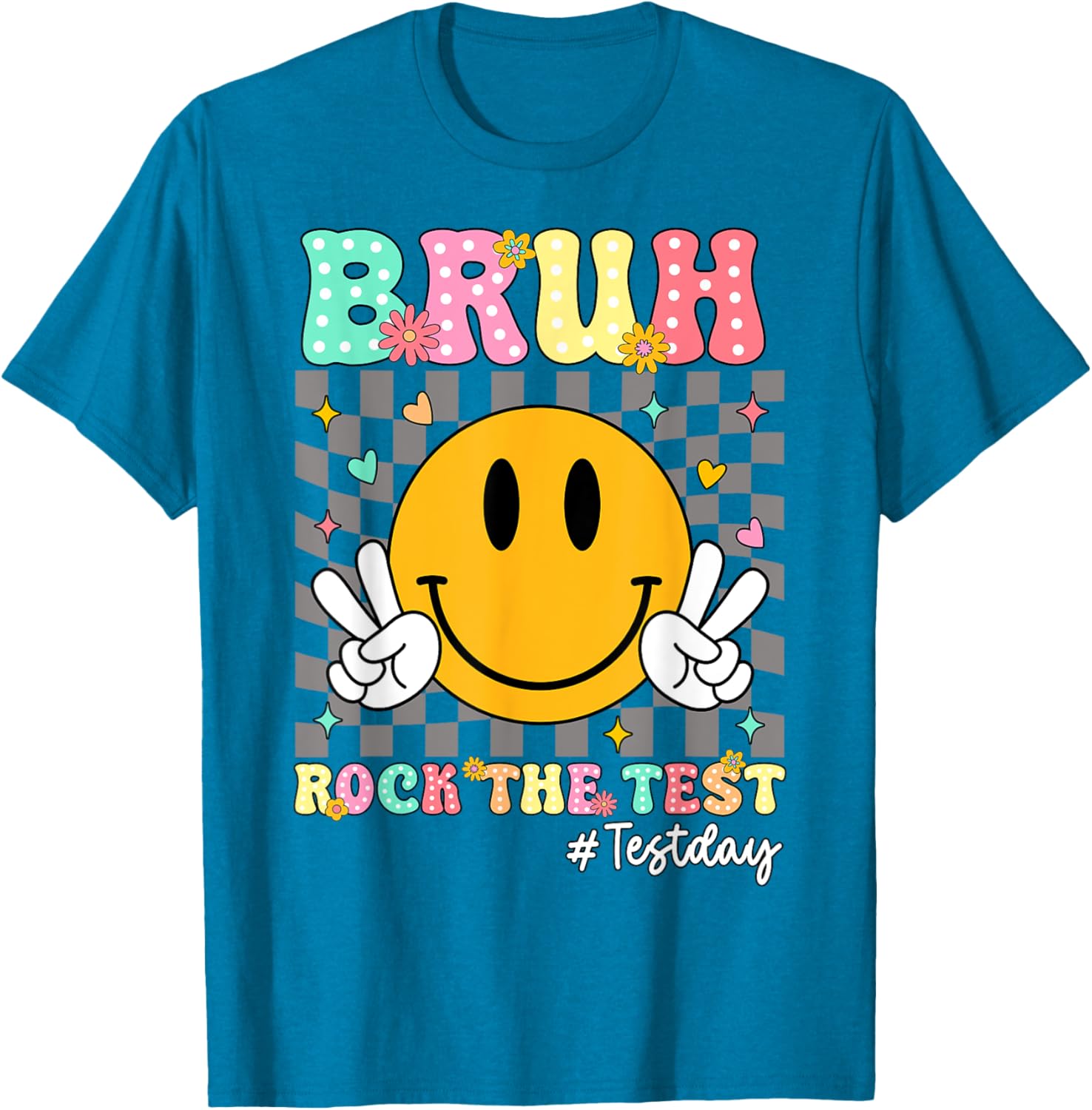 You Got This Test Day Smile Rock the Test Kids T-Shirt for Boys and Girls - 24