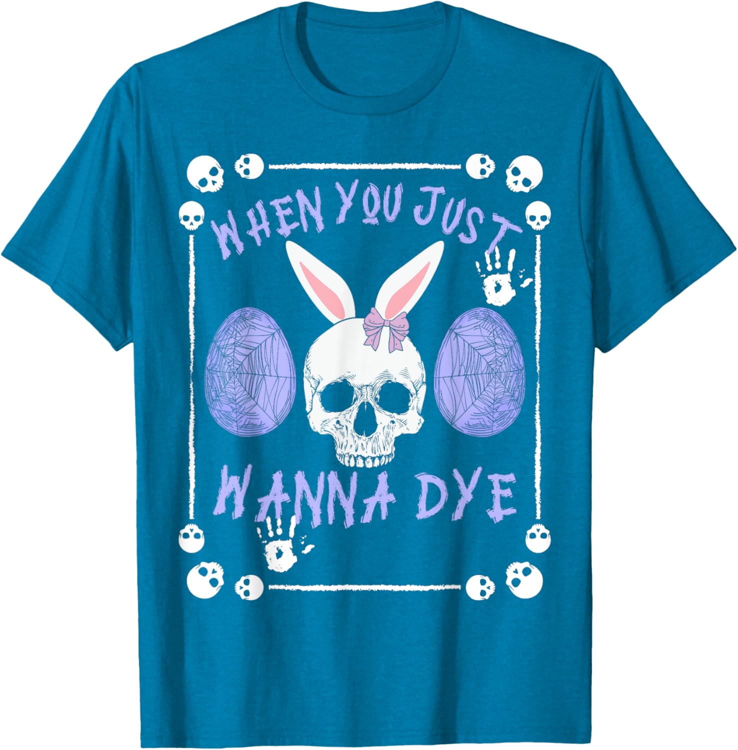 Fun Dye Skeleton Easter Eggs T-Shirt for Colorful Spring Celebrations - 8