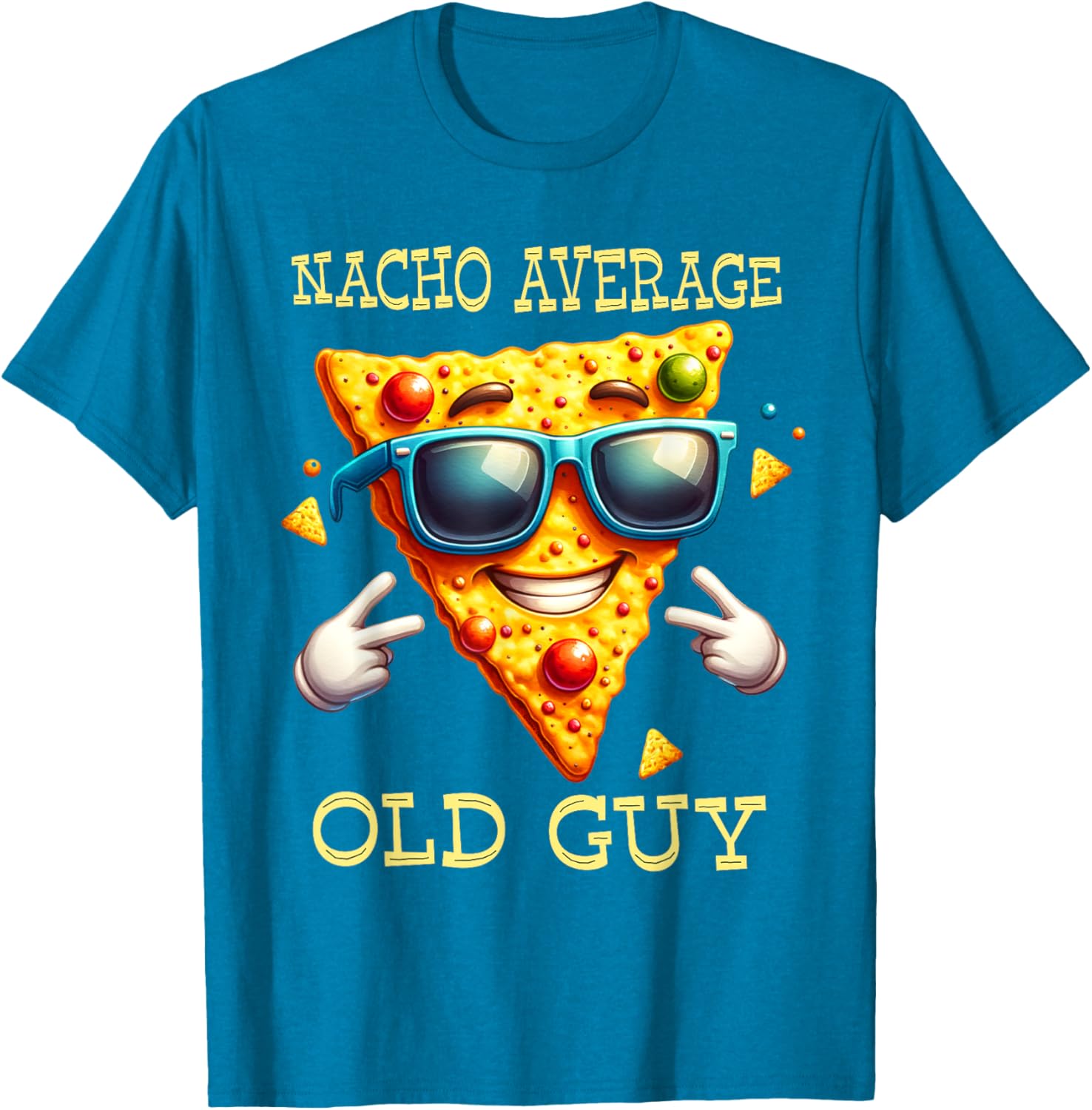 Funny Nacho Average Old Guy T-Shirt for Dads and Grandpas - 14