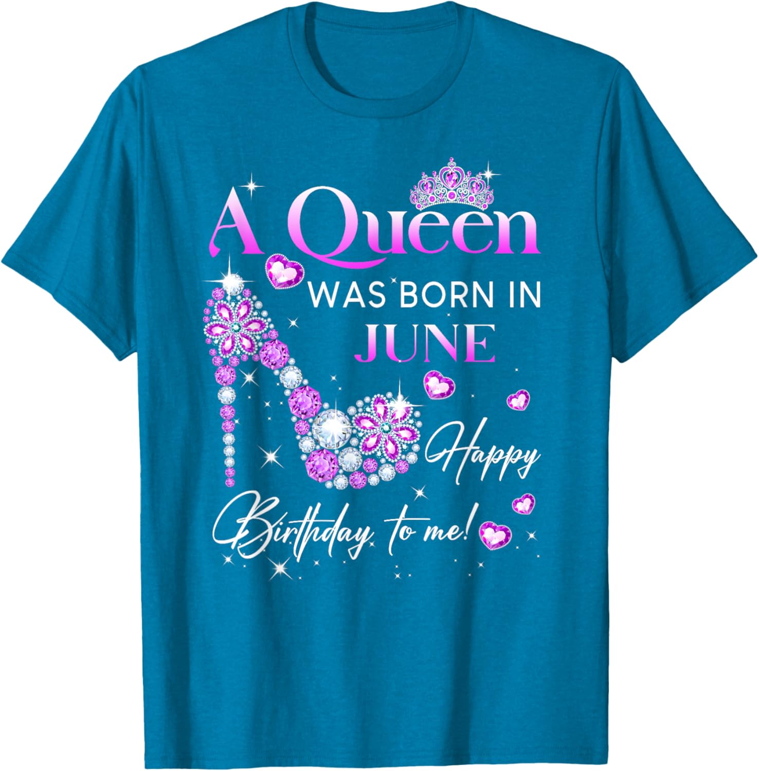 Queen Was Born In June T-Shirt for Women - Perfect Birthday Gift - 18