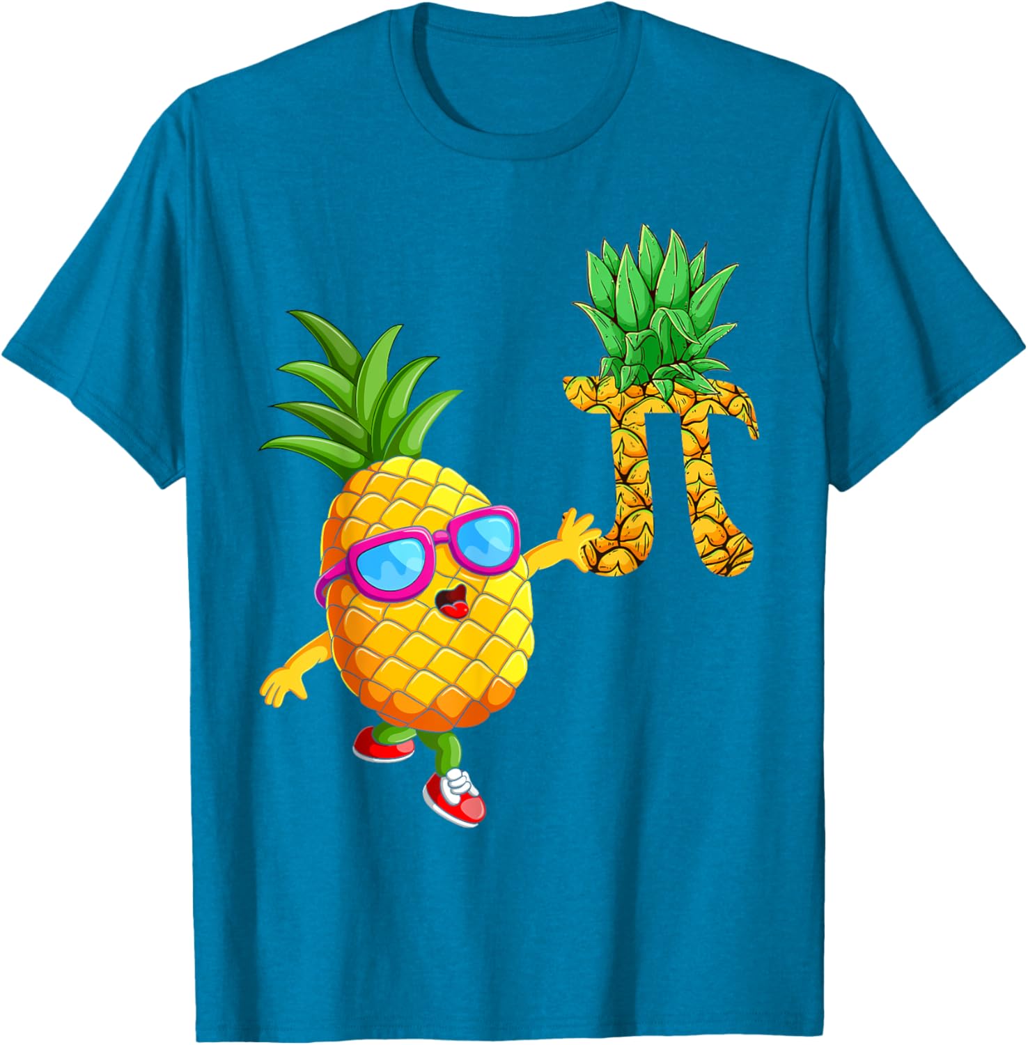 Pineapple Pi Day T-Shirt for Math Lovers and Foodies Fun Design - 12