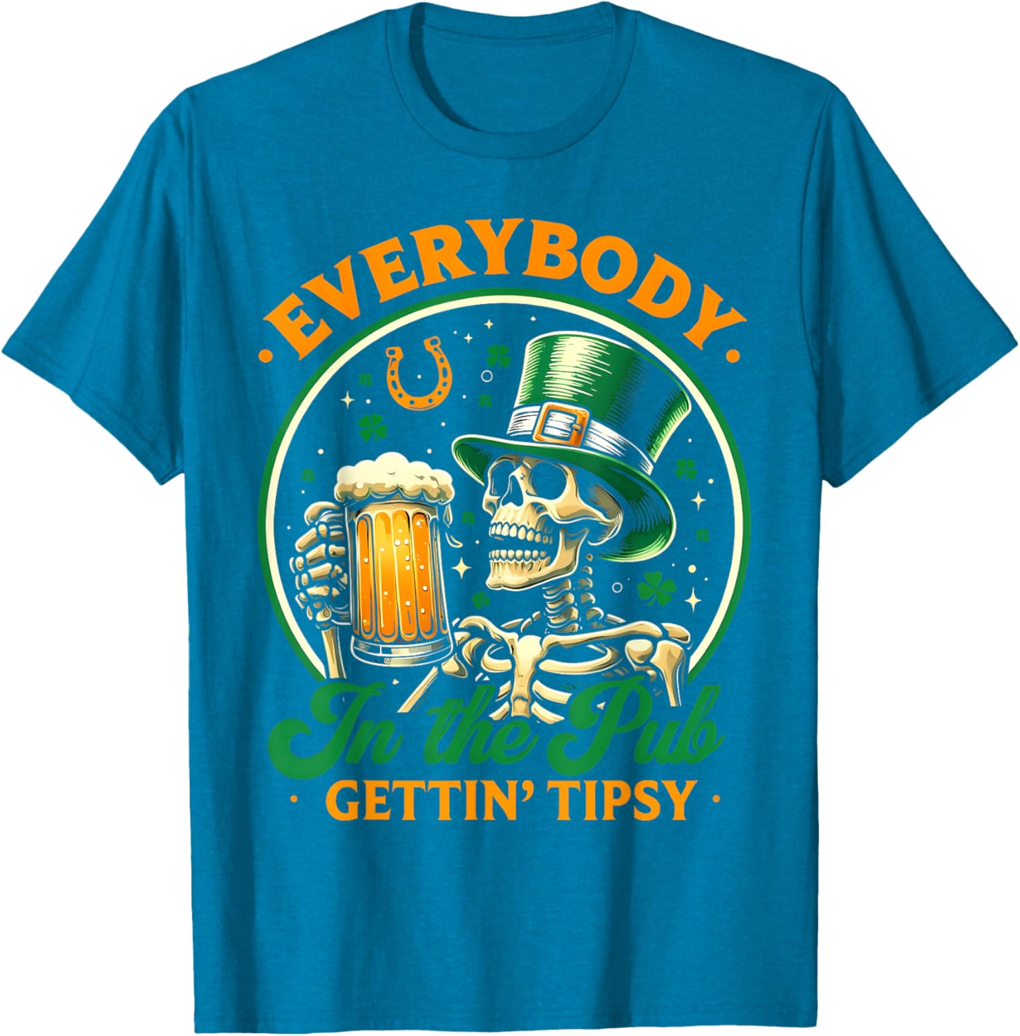 Tipsy St Patricks Day T-Shirt for Men and Women Celebrating at the Pub - 23