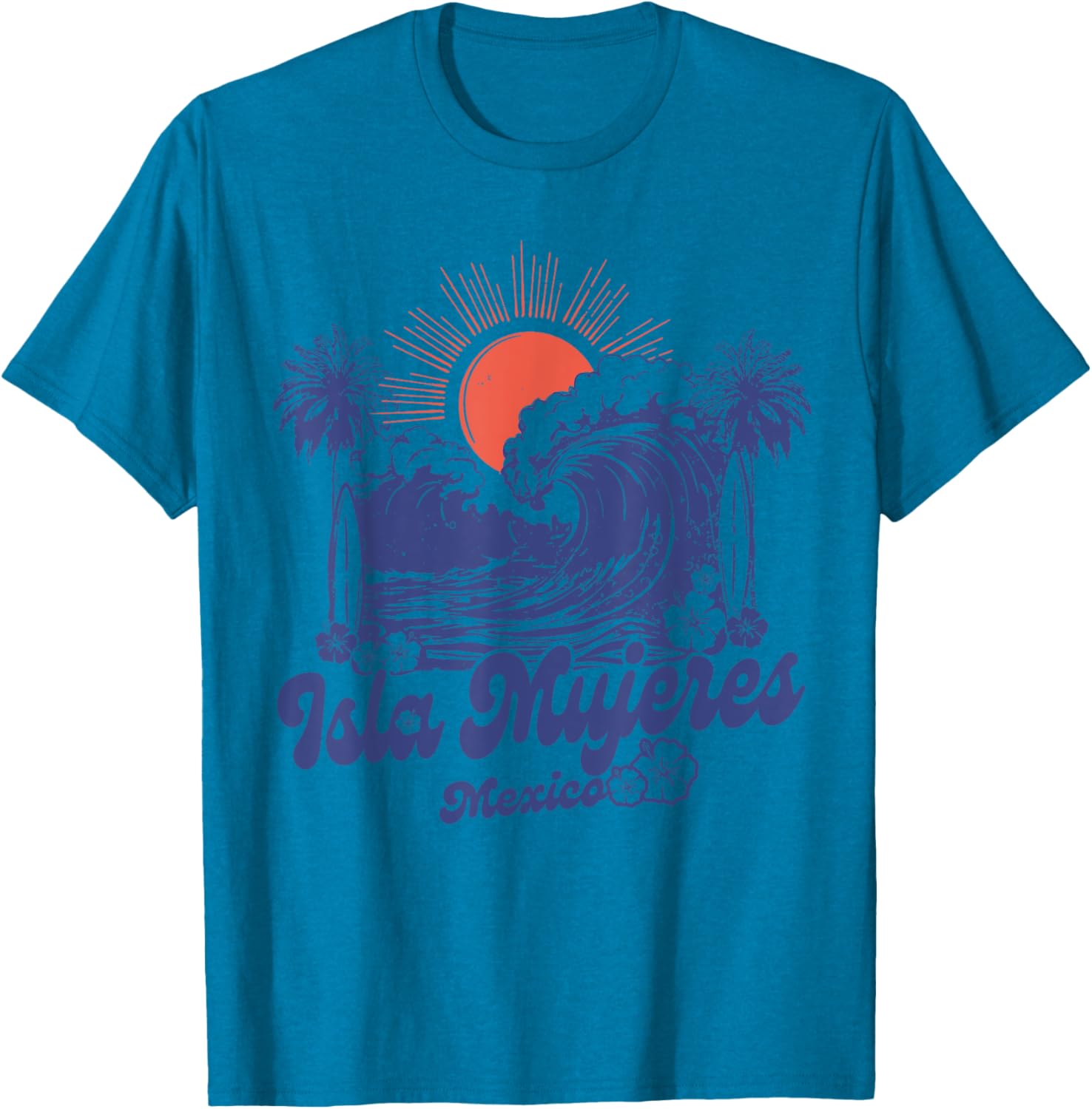 Isla Mujeres 2025 Vintage Surfing T-Shirt Retro 70s Style Apparel - 3