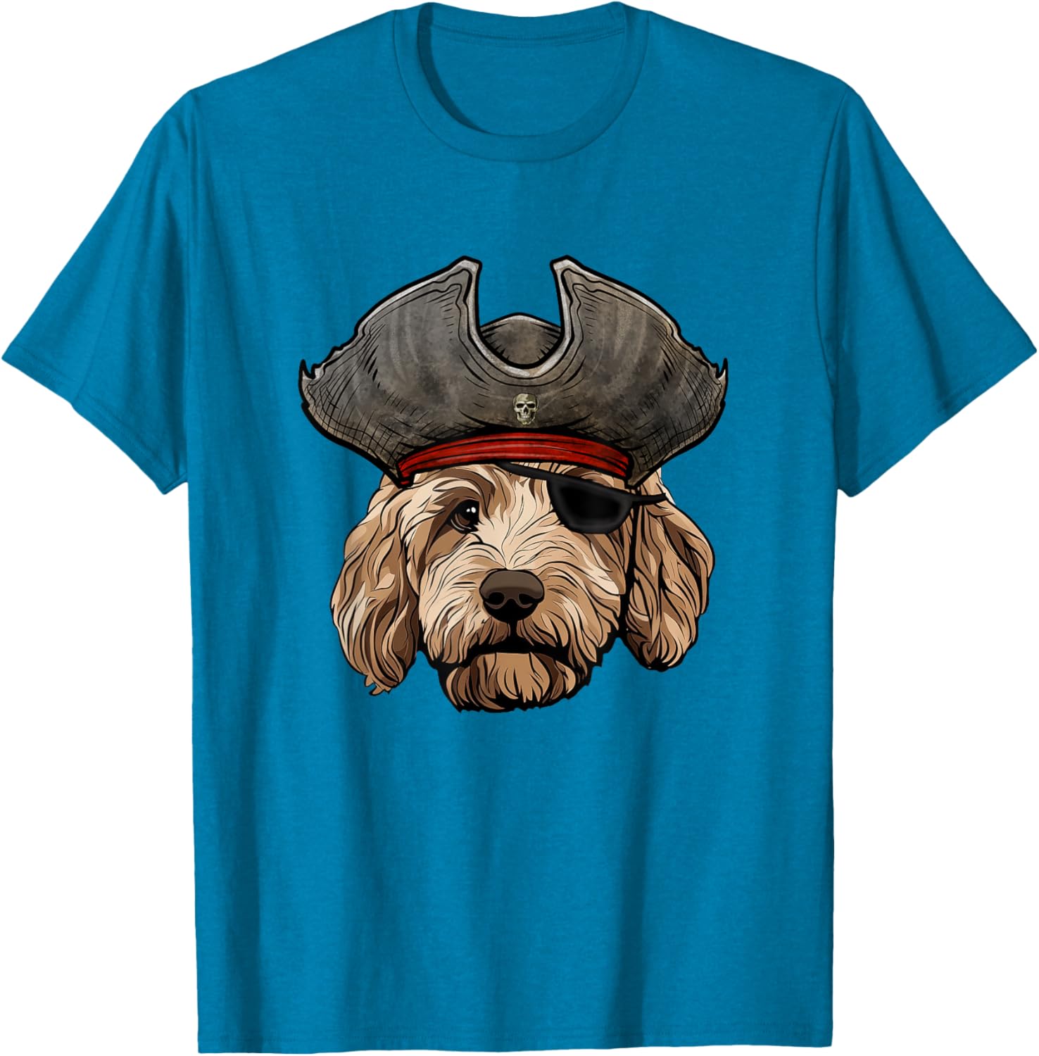 Funny Pirate Goldendoodle Dog T-Shirt for Pet Lovers and Pirates - 15