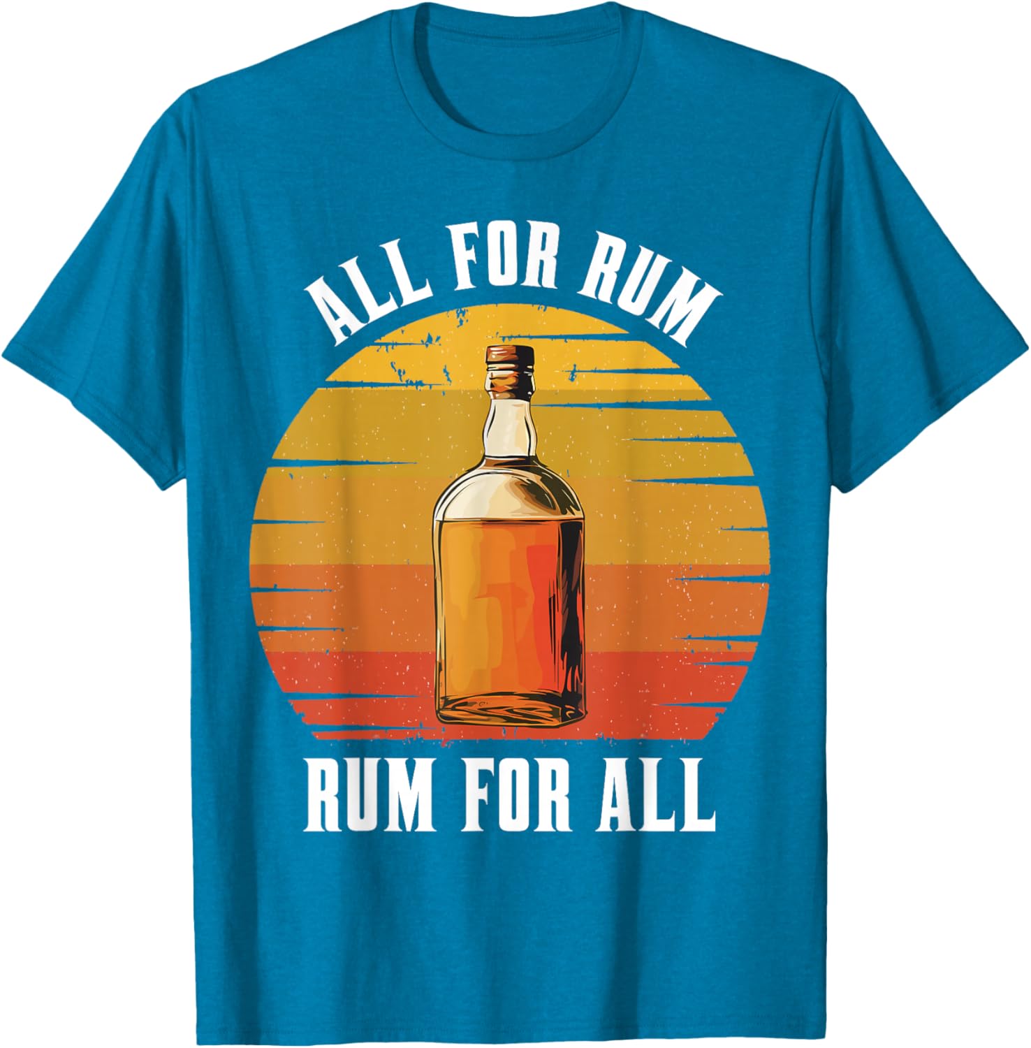 Vintage Rum Lovers T-Shirt for Drink Enthusiasts - All for Rum Design - 3