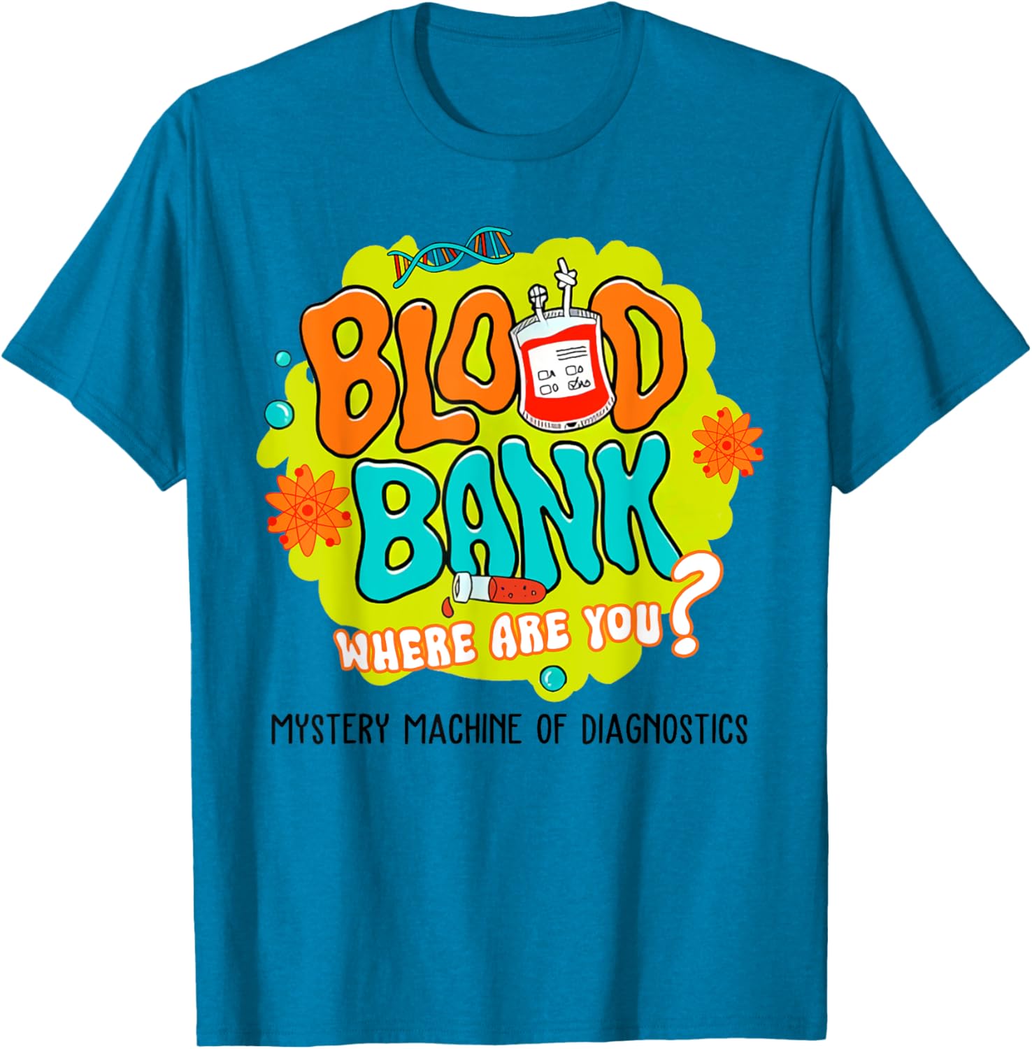 Funny Blood Bank T-Shirt for Medical Lab Lovers - Find Your Blood Type - 2
