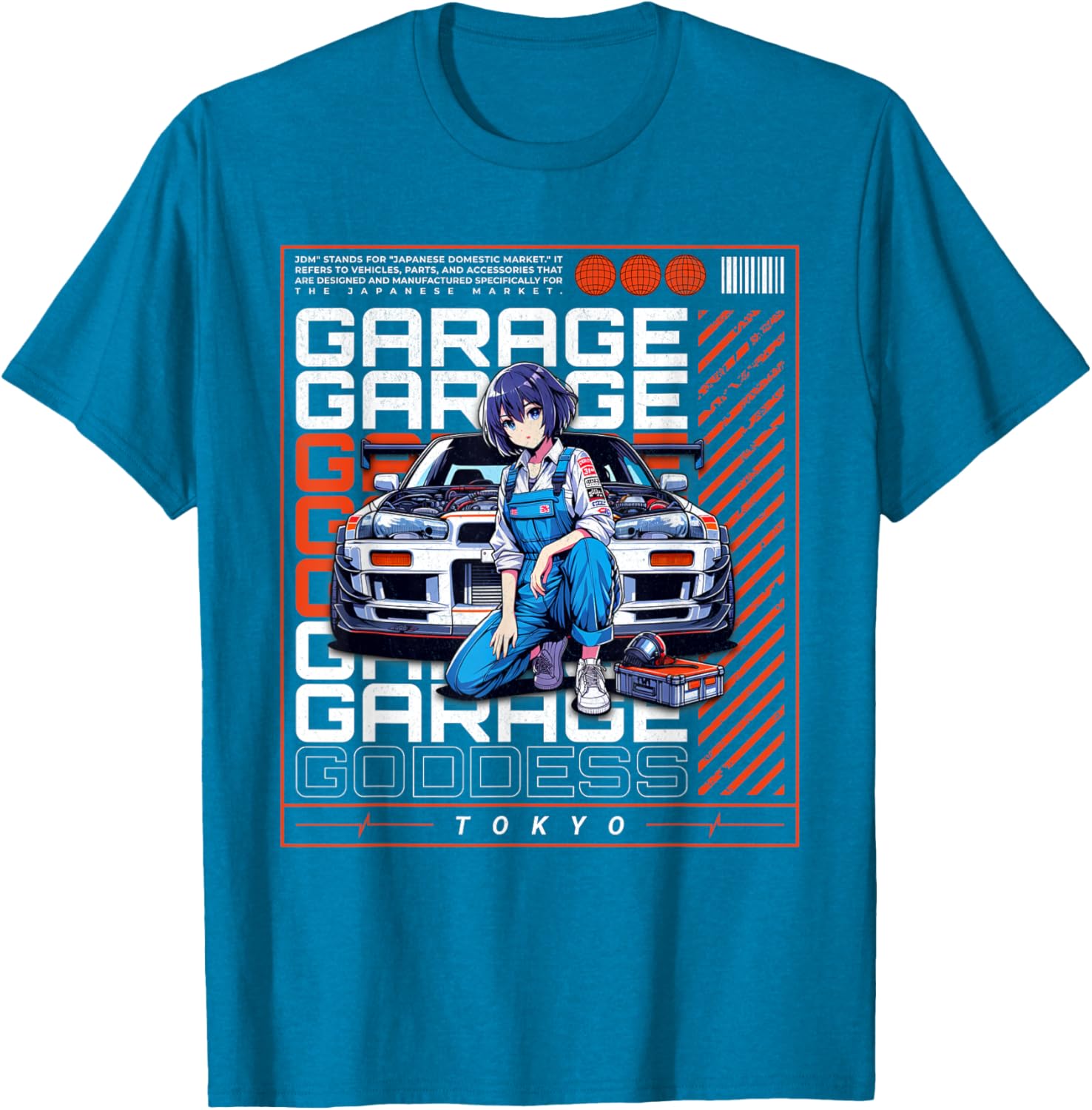 JDM Tokyo Drift Race Car Tuning Retro Vintage Graphic T-Shirt - 11