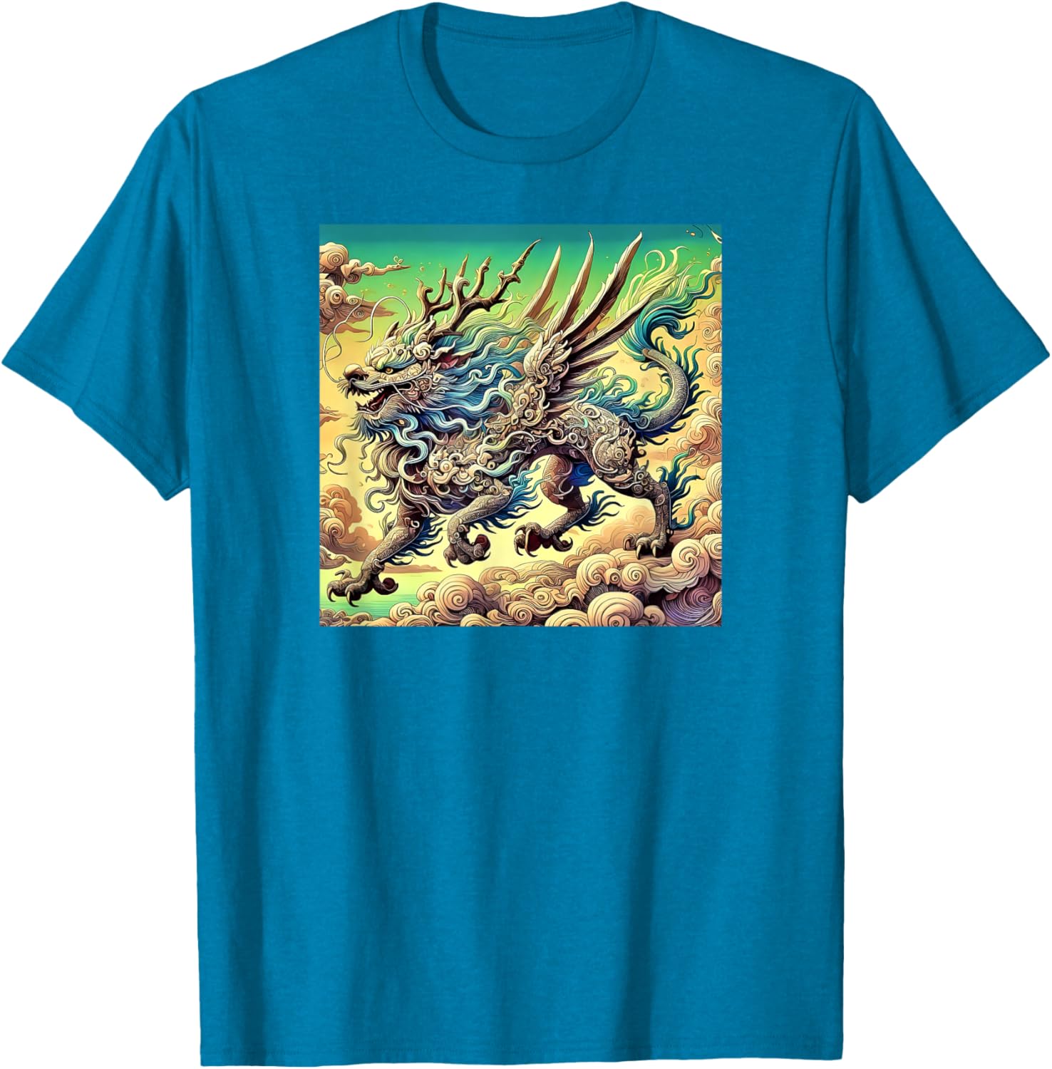 Legendary Qilin Dragon-Inspired T-Shirt for Unique Fashion Lovers - 7