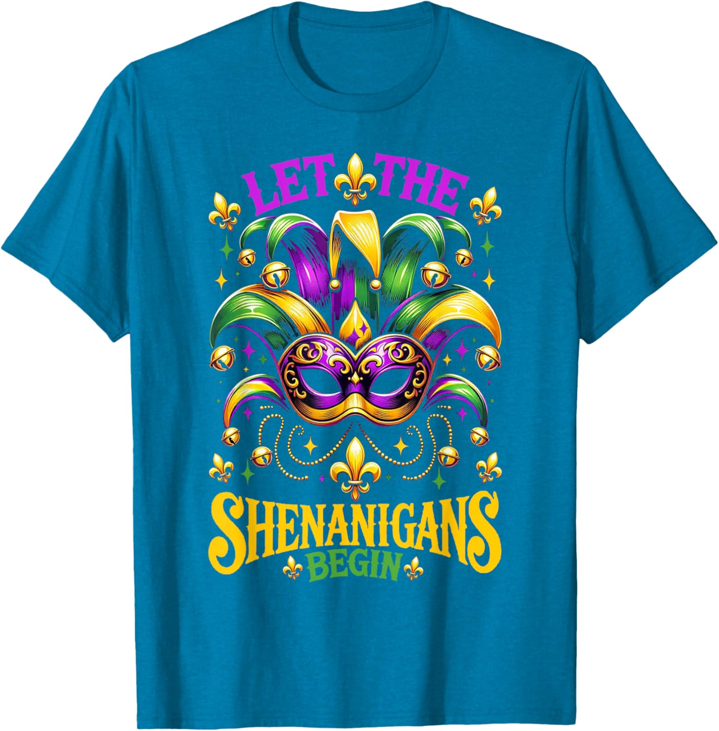 Let The Shenanigans Begin Mardi Gras T-Shirt for Kids and Adults - 6
