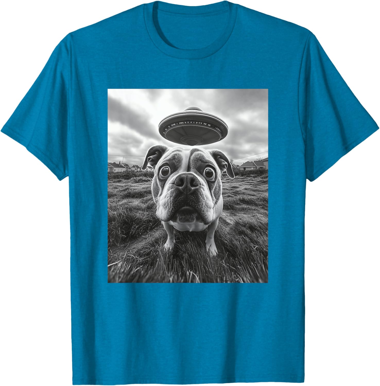 Hilarious English Bulldog UFO Graphic T-Shirt for Dog Lovers of All Ages - 14